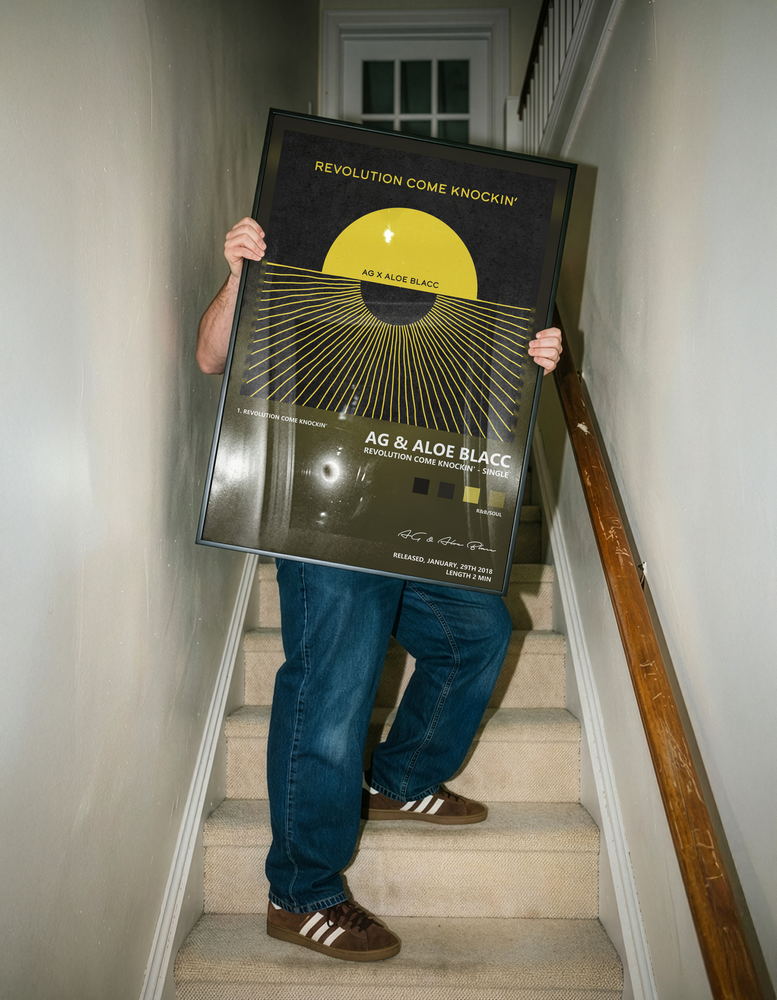 Music poster: AG Aloe Blacc - Revolution Come Knockin - Single