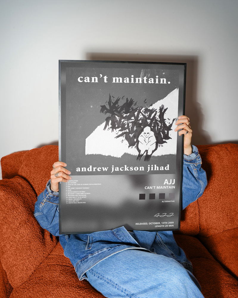 Music poster: AJJ - Cant Maintain