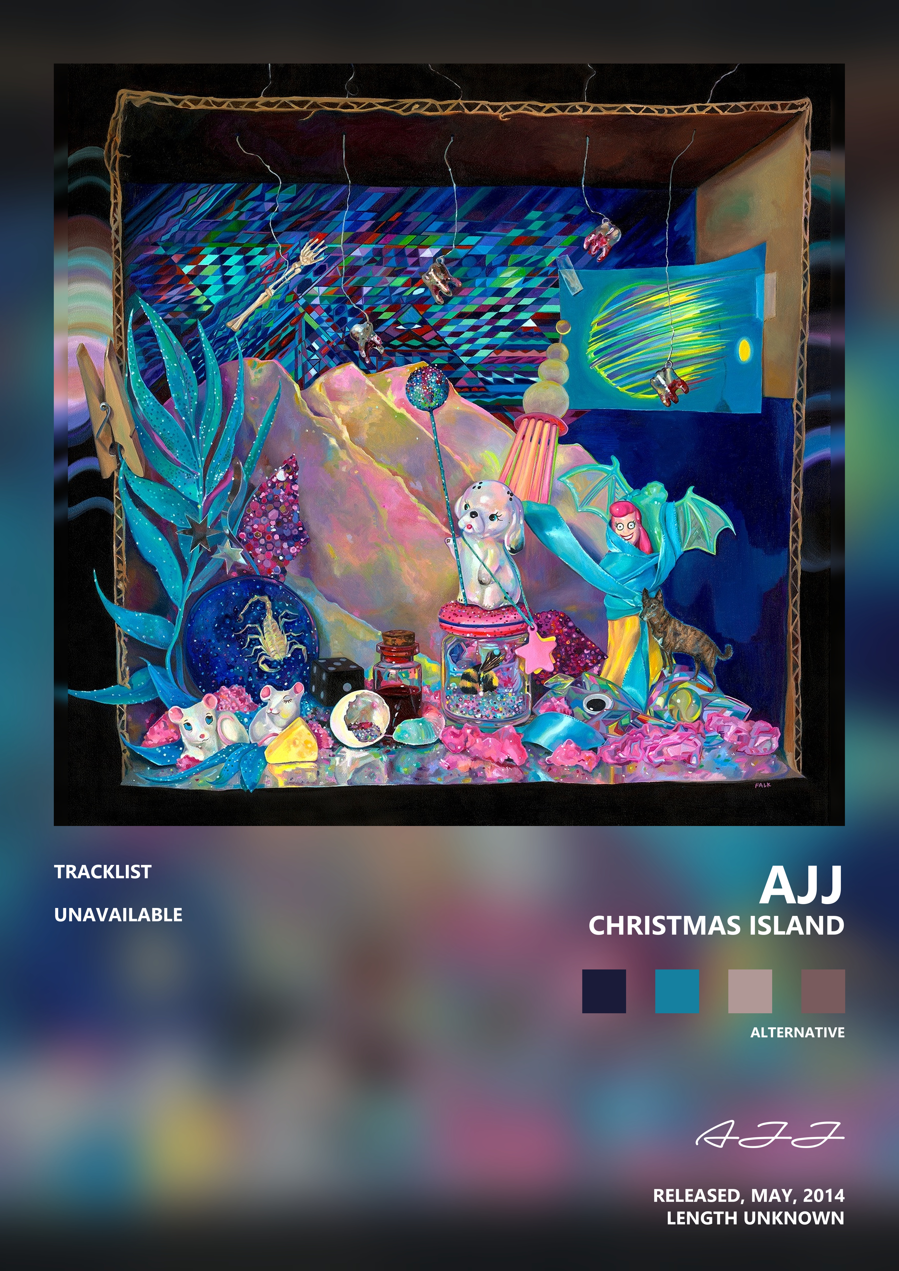 Music poster: AJJ - Christmas Island