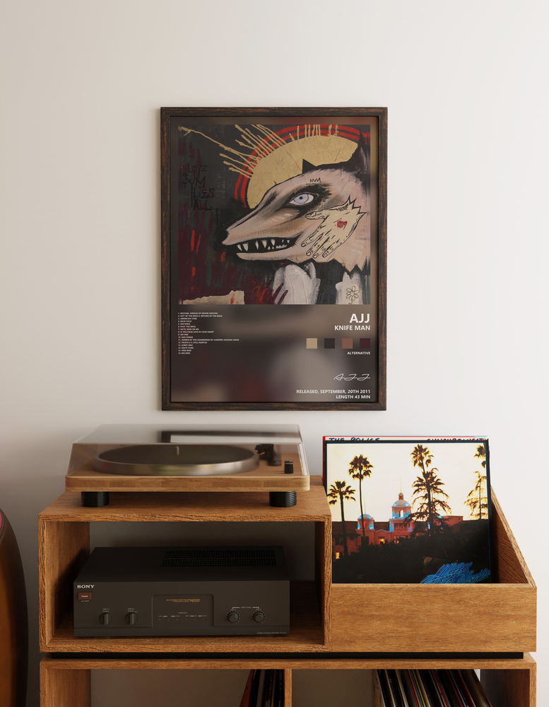 Music poster: AJJ - Knife Man