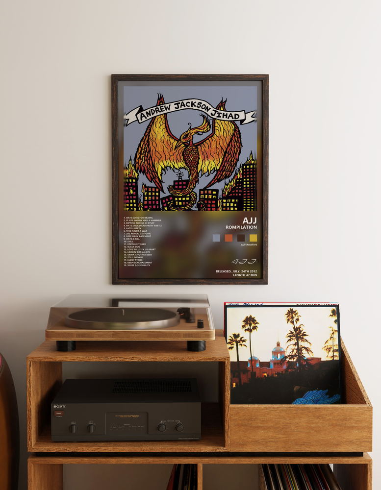 Music poster: AJJ - Rompilation