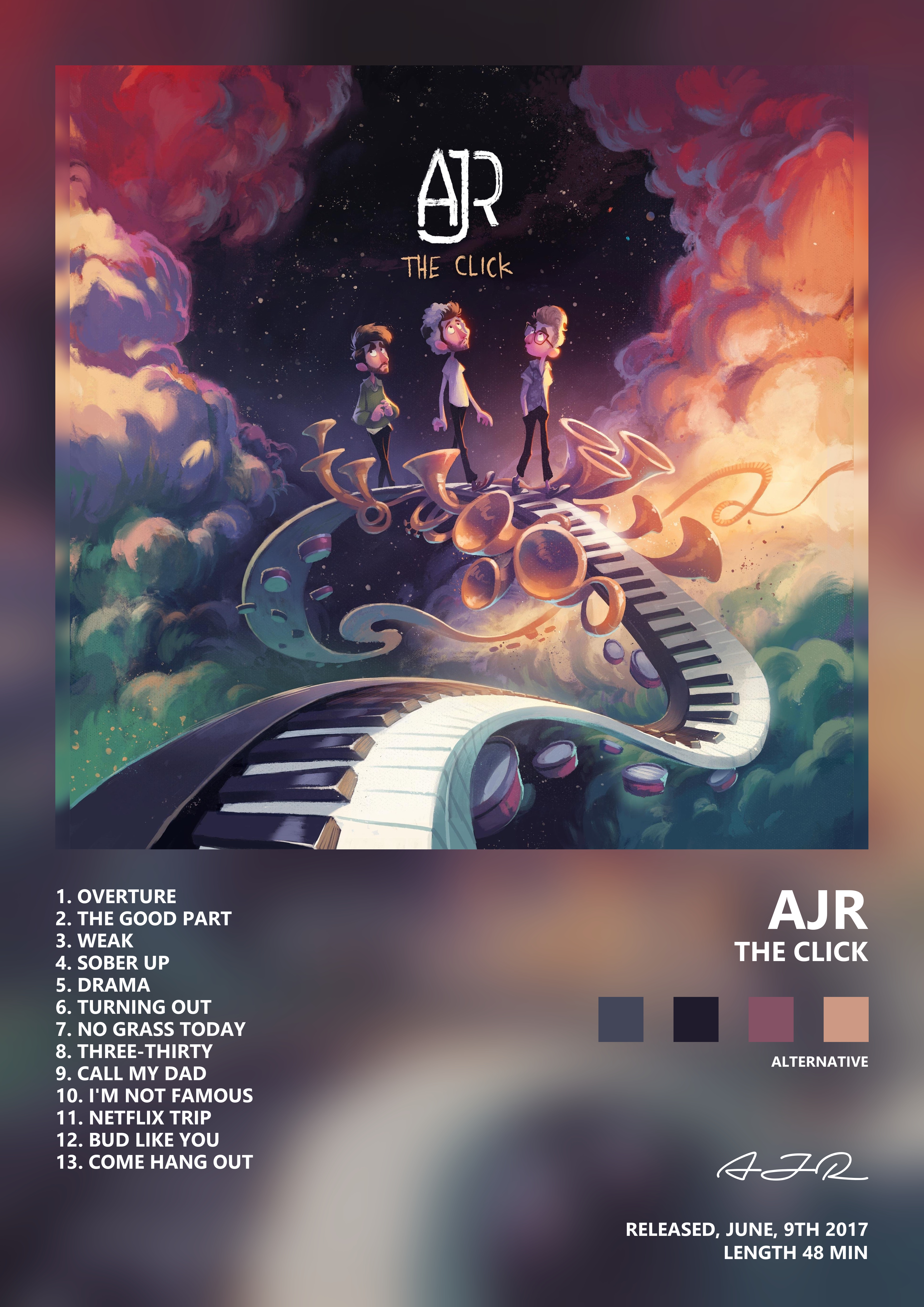 Music poster: AJR - The Click