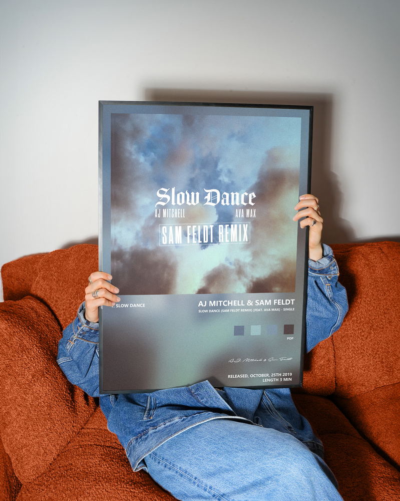 Music poster: AJ Mitchell Sam Feldt - Slow Dance Sam Feldt Remix feat Ava Max - Single