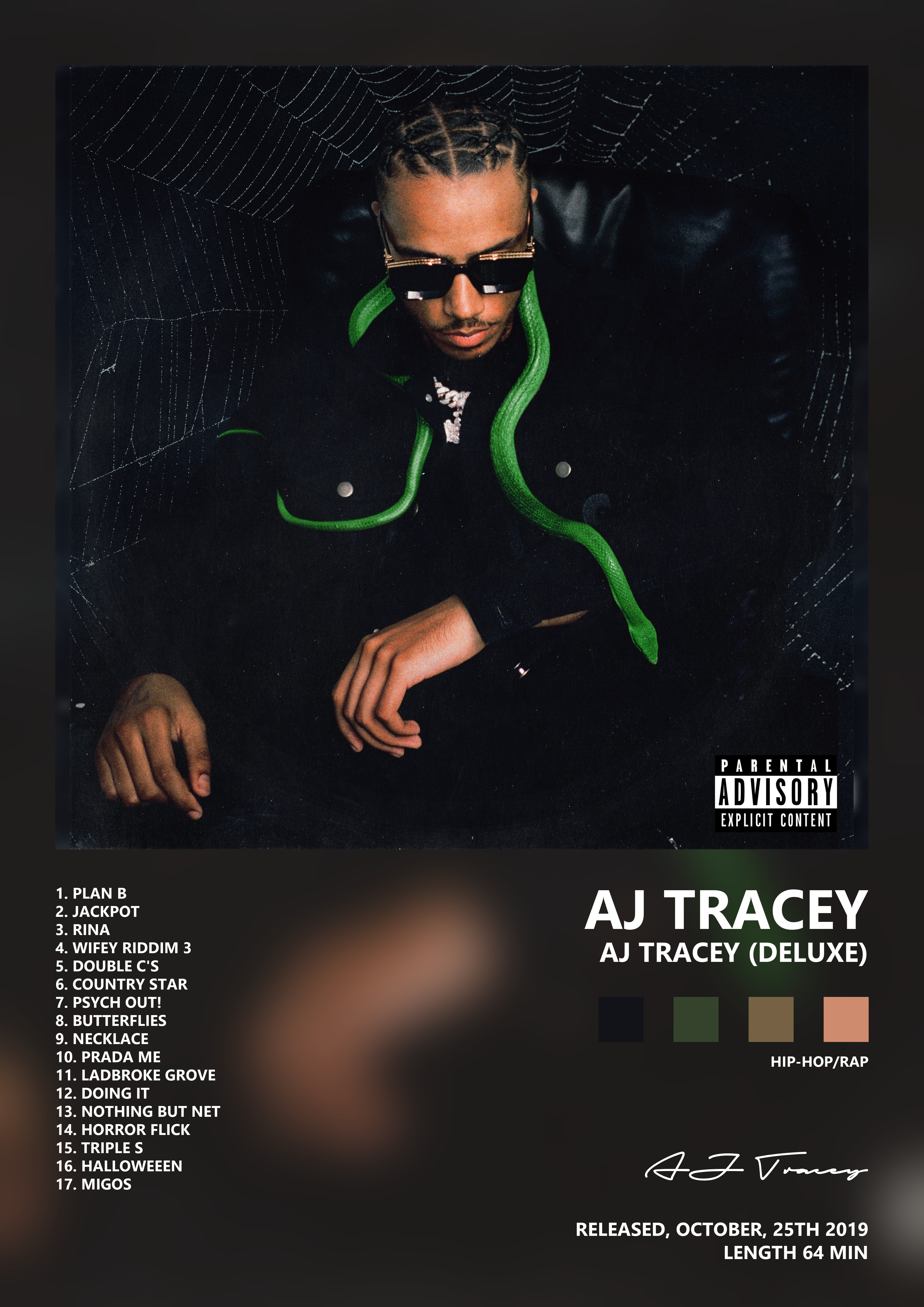 Music poster: AJ Tracey - AJ Tracey Deluxe