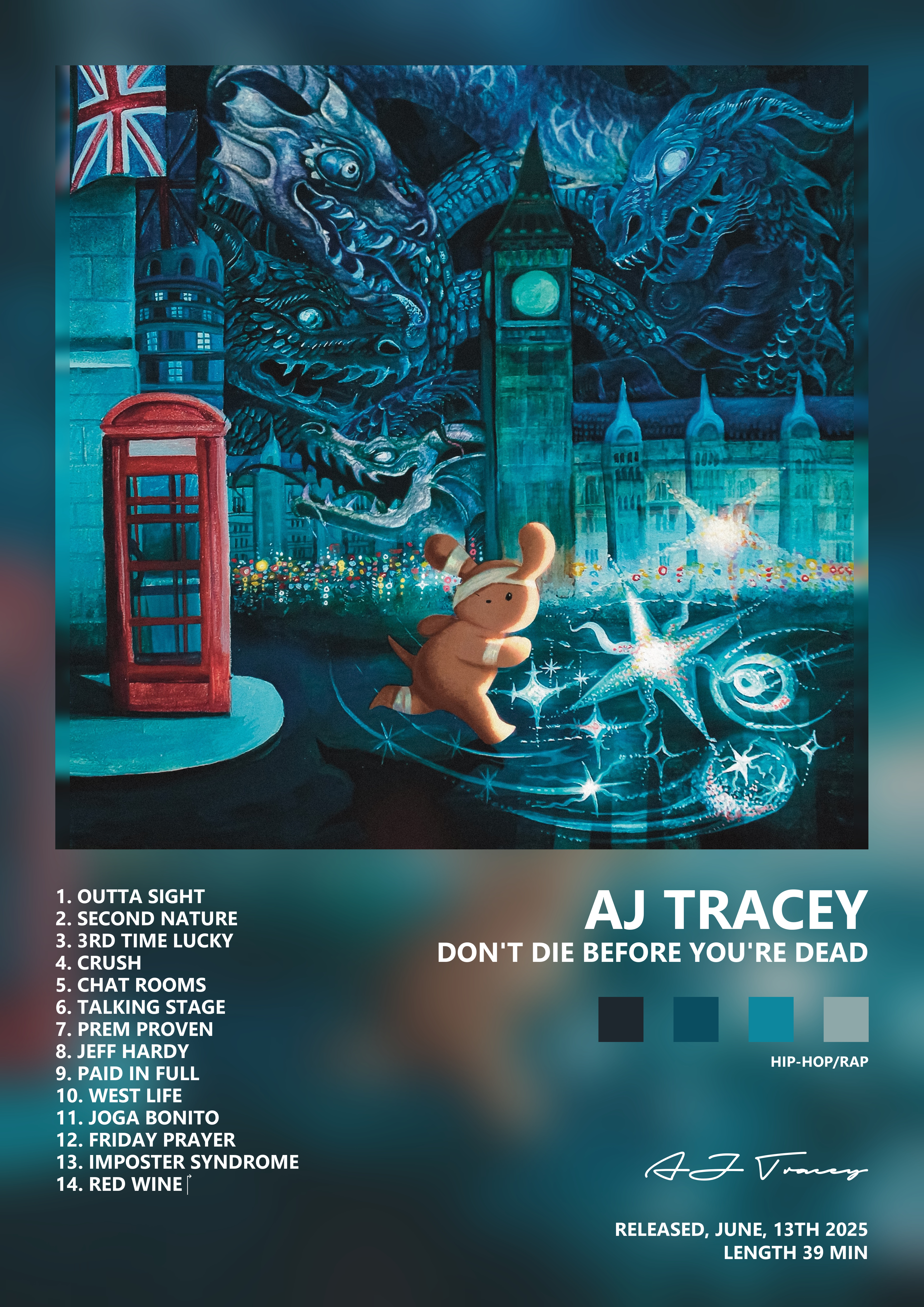 Music poster: AJ Tracey - Dont Die Before Youre Dead