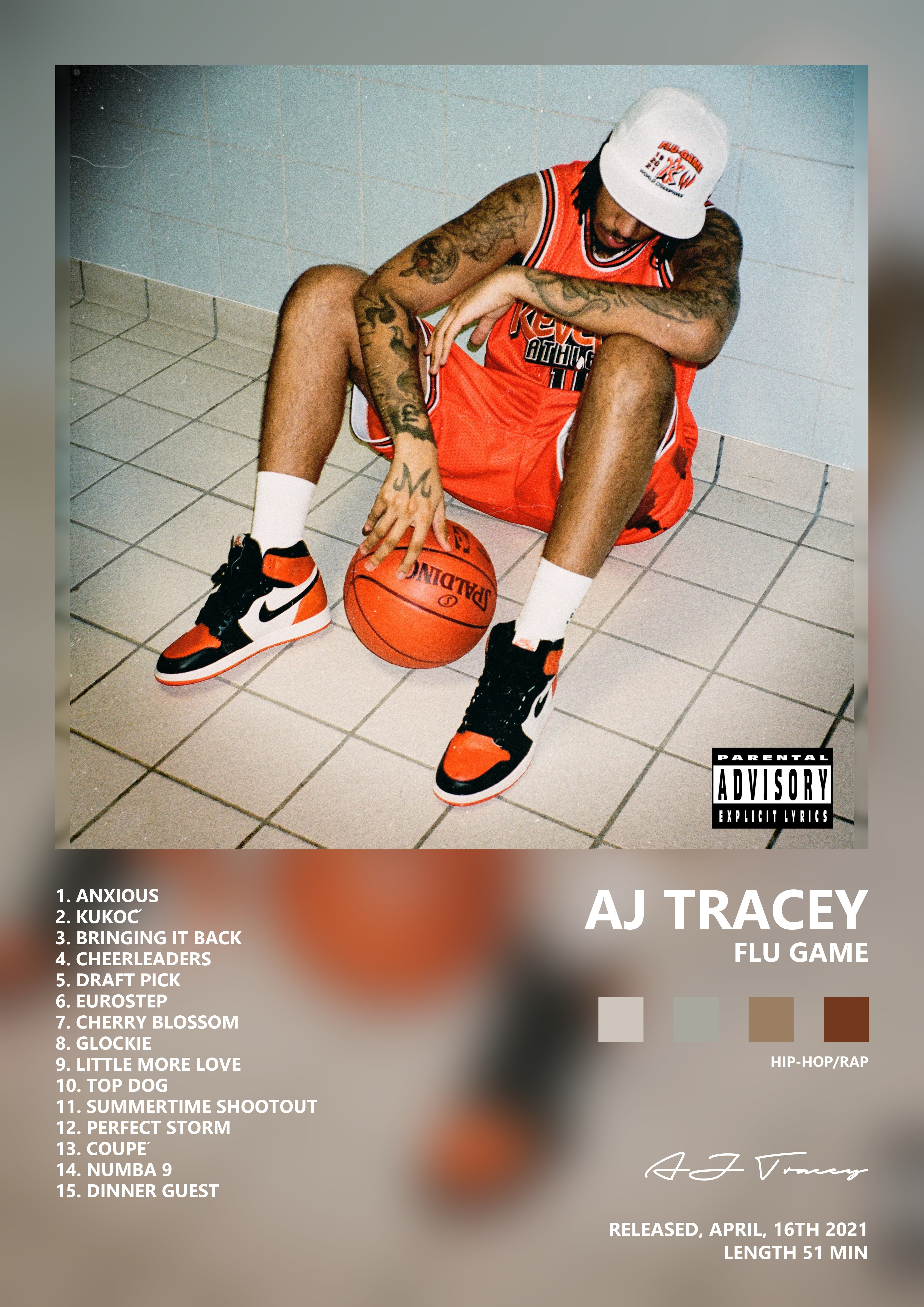 Music poster: AJ Tracey - Flu Game