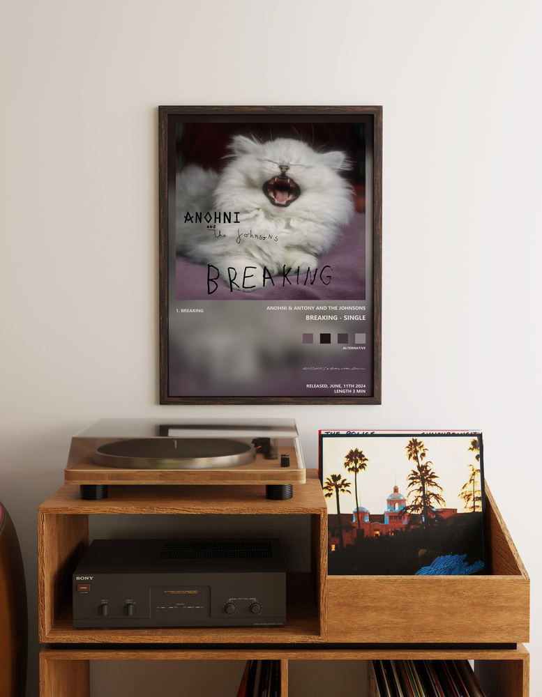 Music poster: ANOHNI Antony and the Johnsons - Breaking - Single