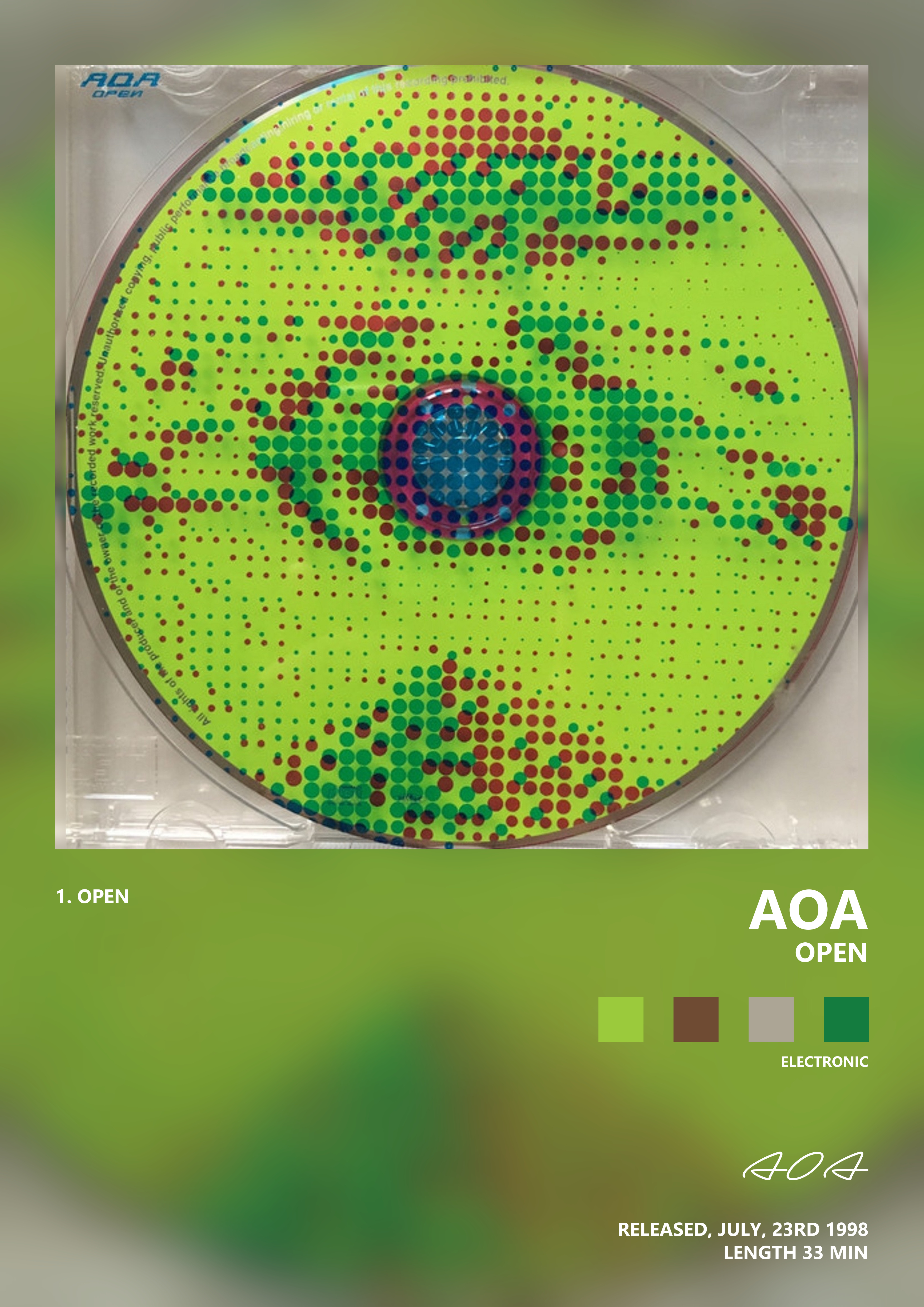 Music poster: AOA - OPEN