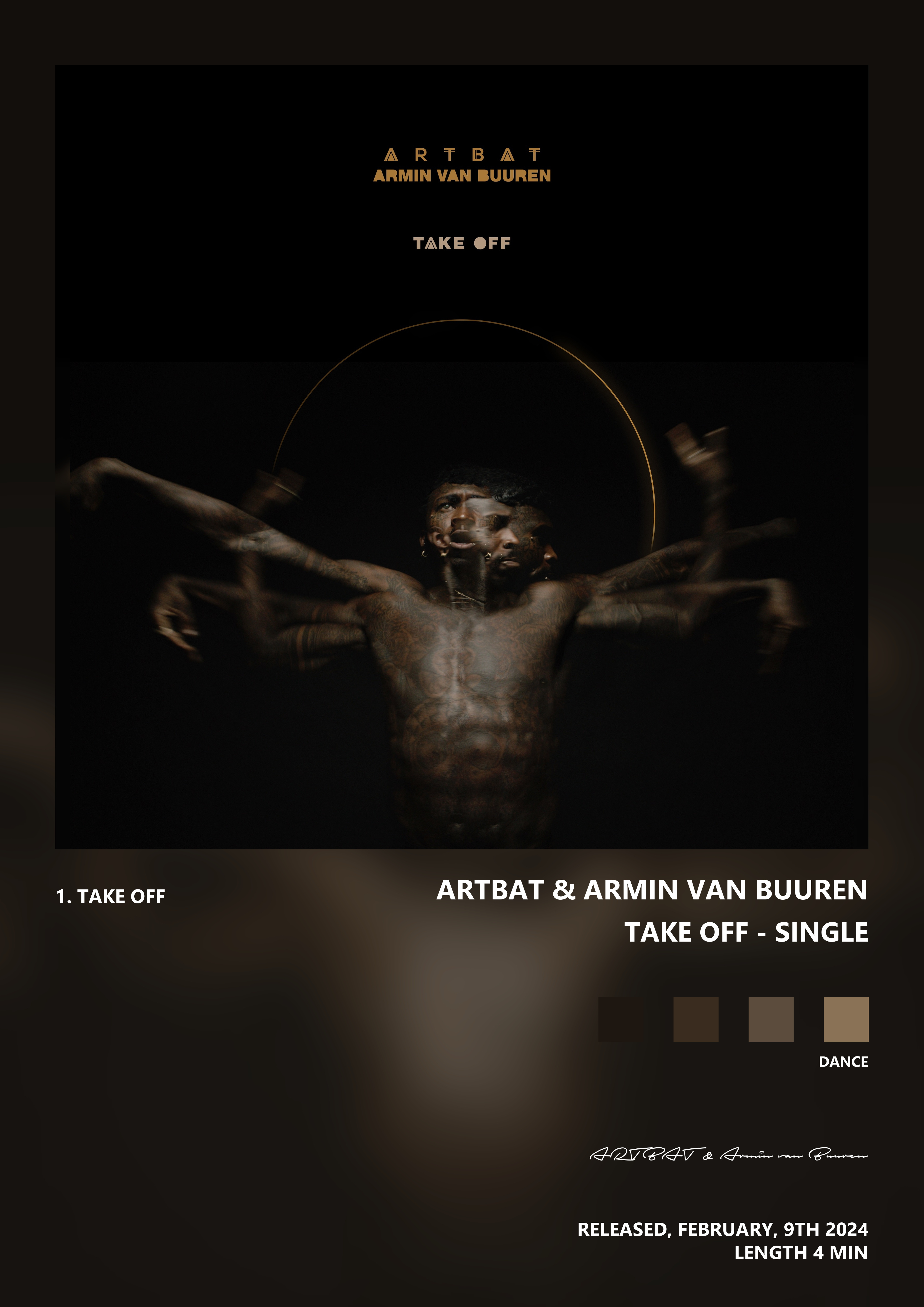 Music poster: ARTBAT Armin van Buuren - Take Off - Single