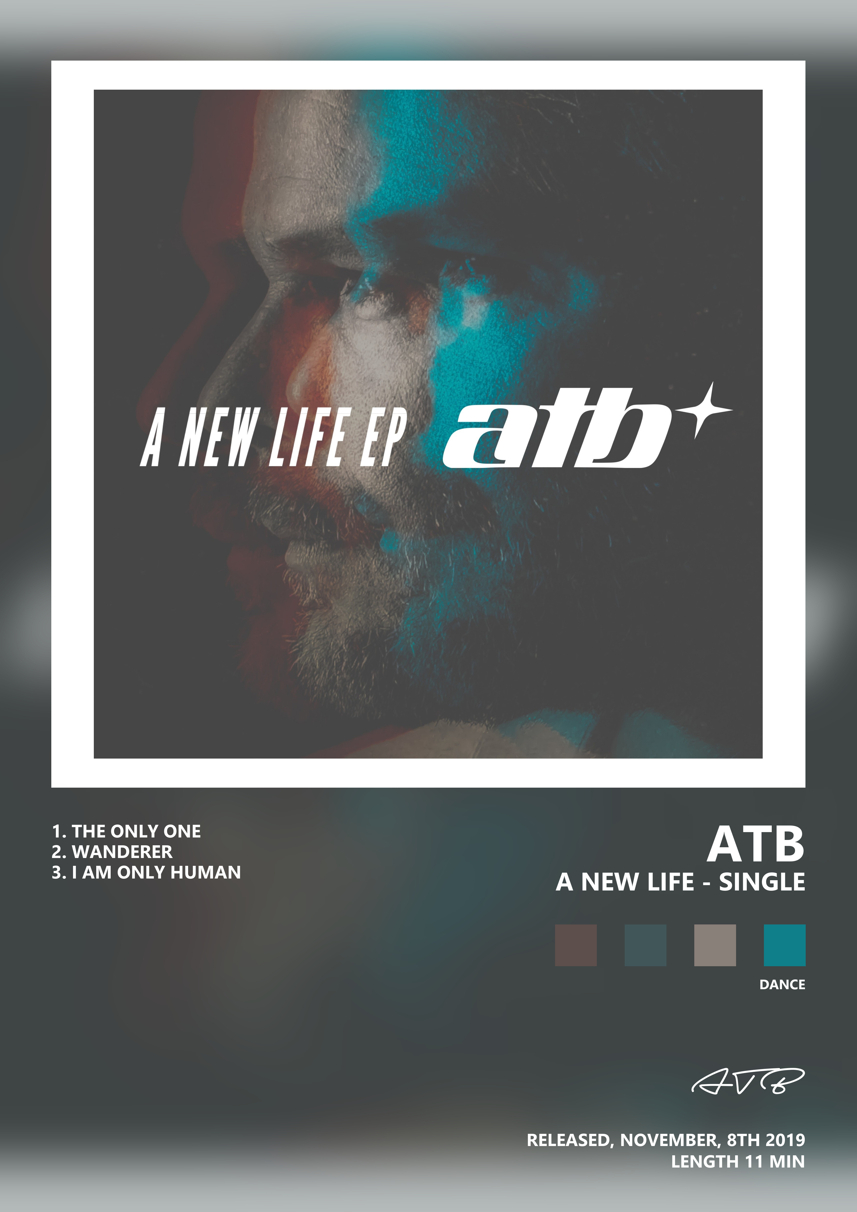 Music poster: ATB - A New Life - Single