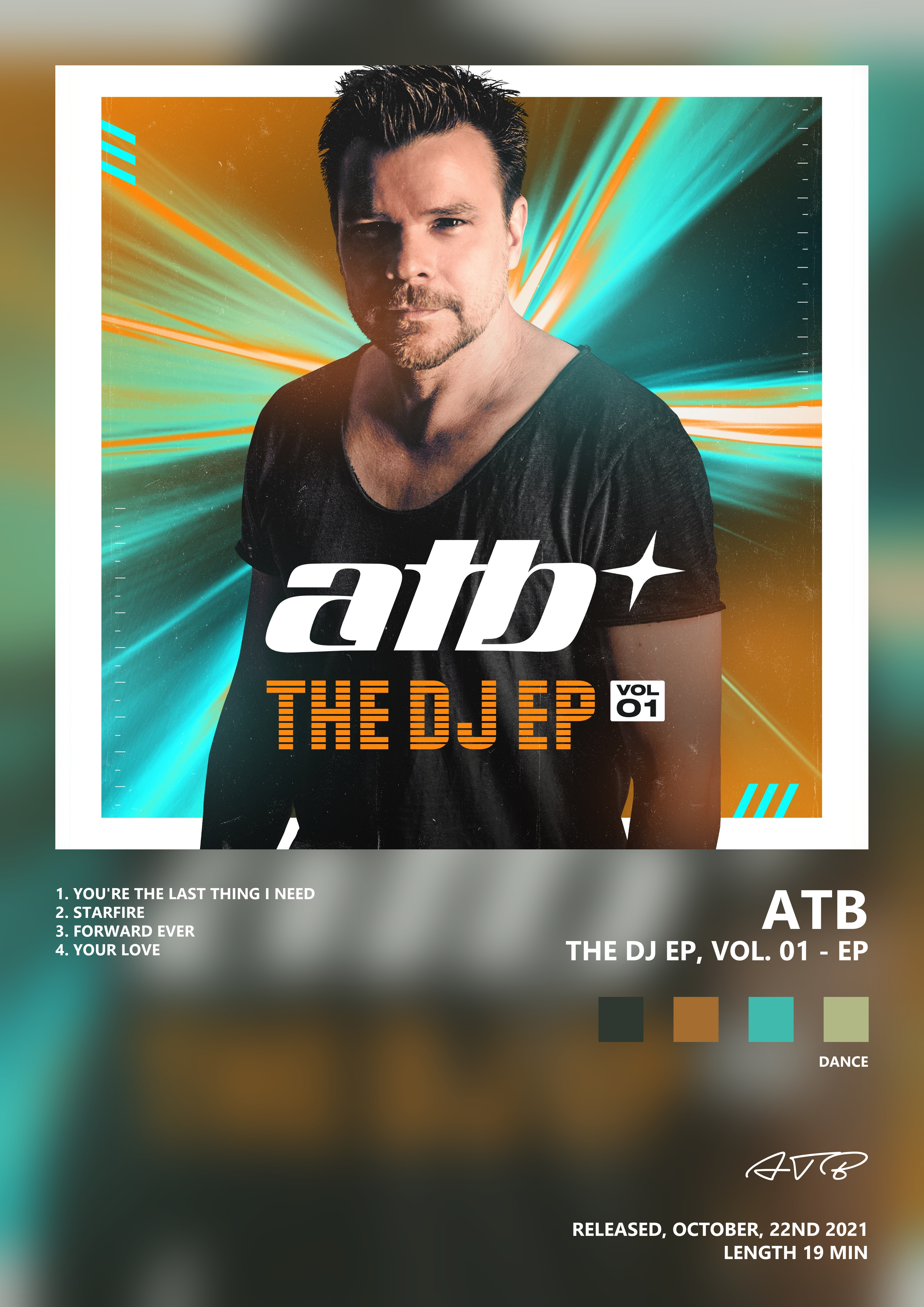 Music poster: ATB - THE DJ EP Vol 01 - EP