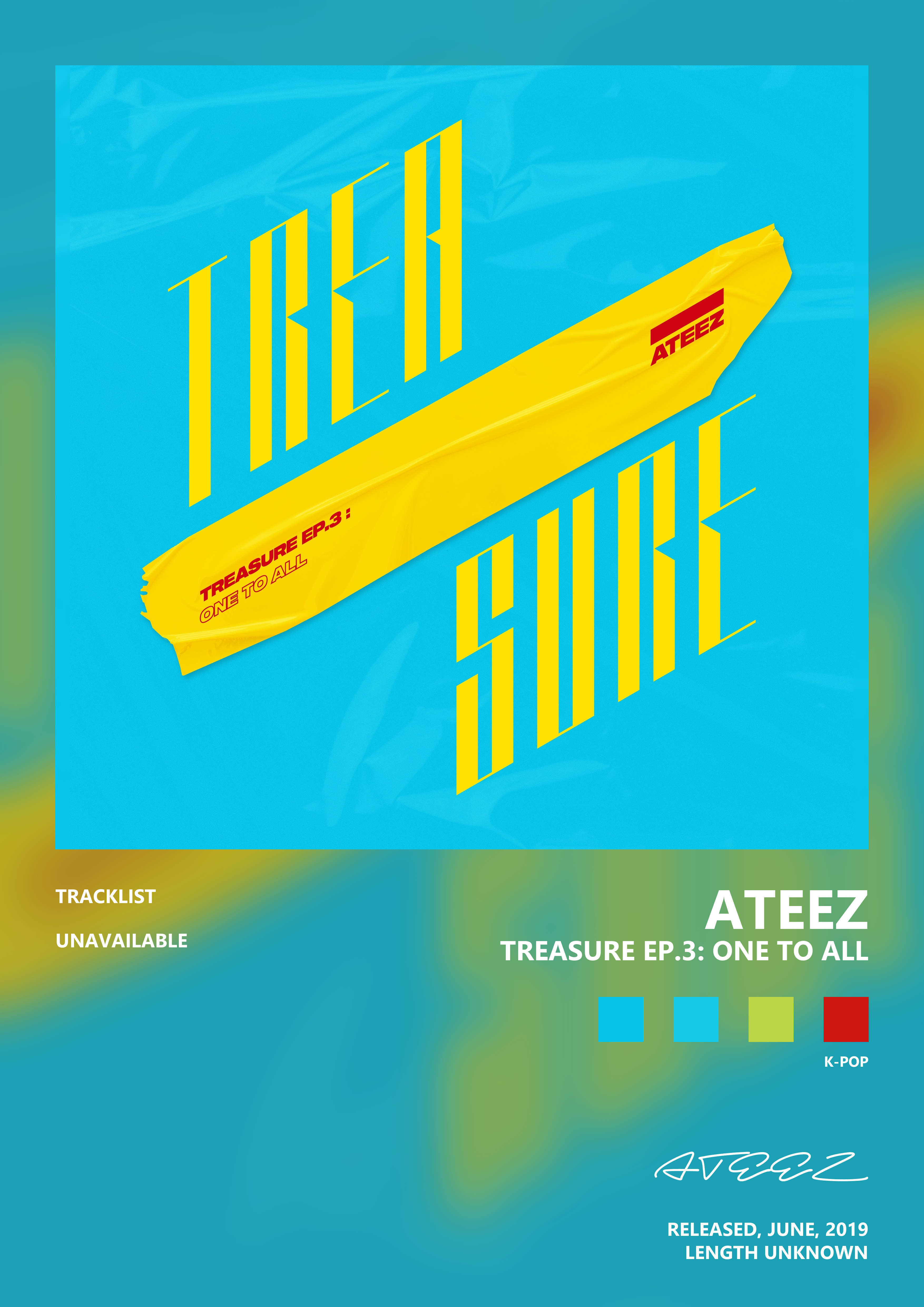 Music poster: ATEEZ - TREASURE EP3 One To All