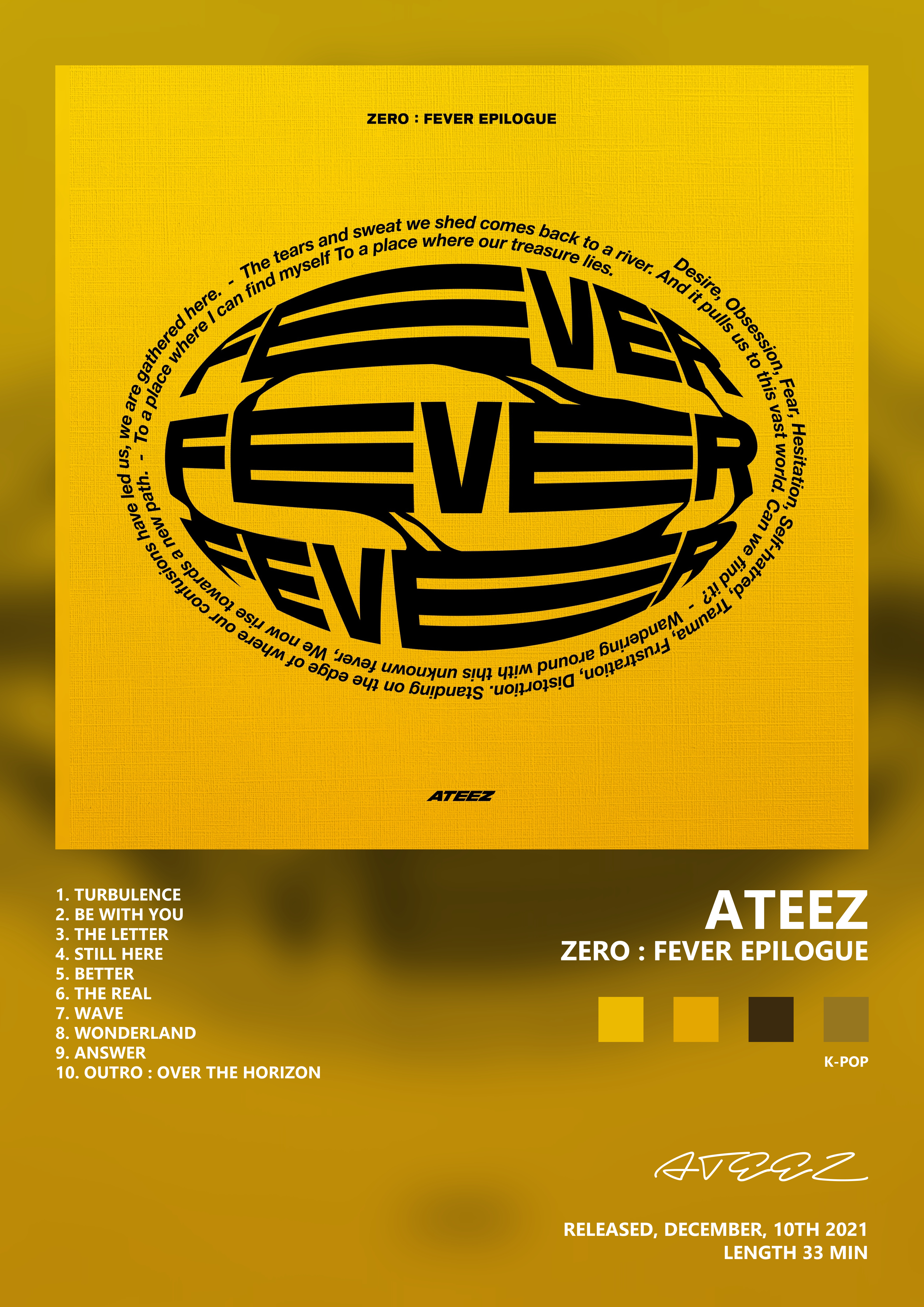 Music poster: ATEEZ - ZERO FEVER EPILOGUE