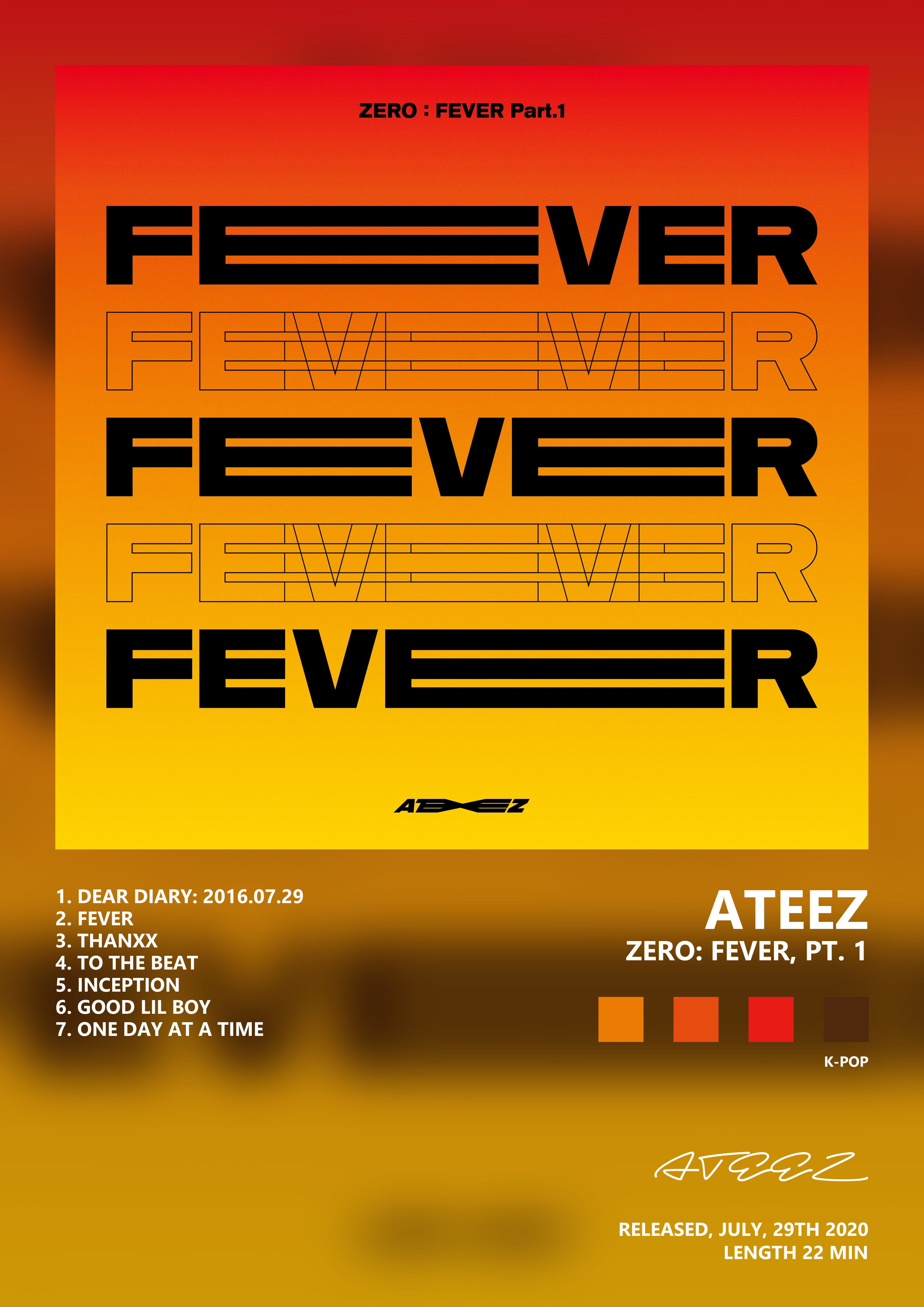 Music poster: ATEEZ - ZERO FEVER Pt 1
