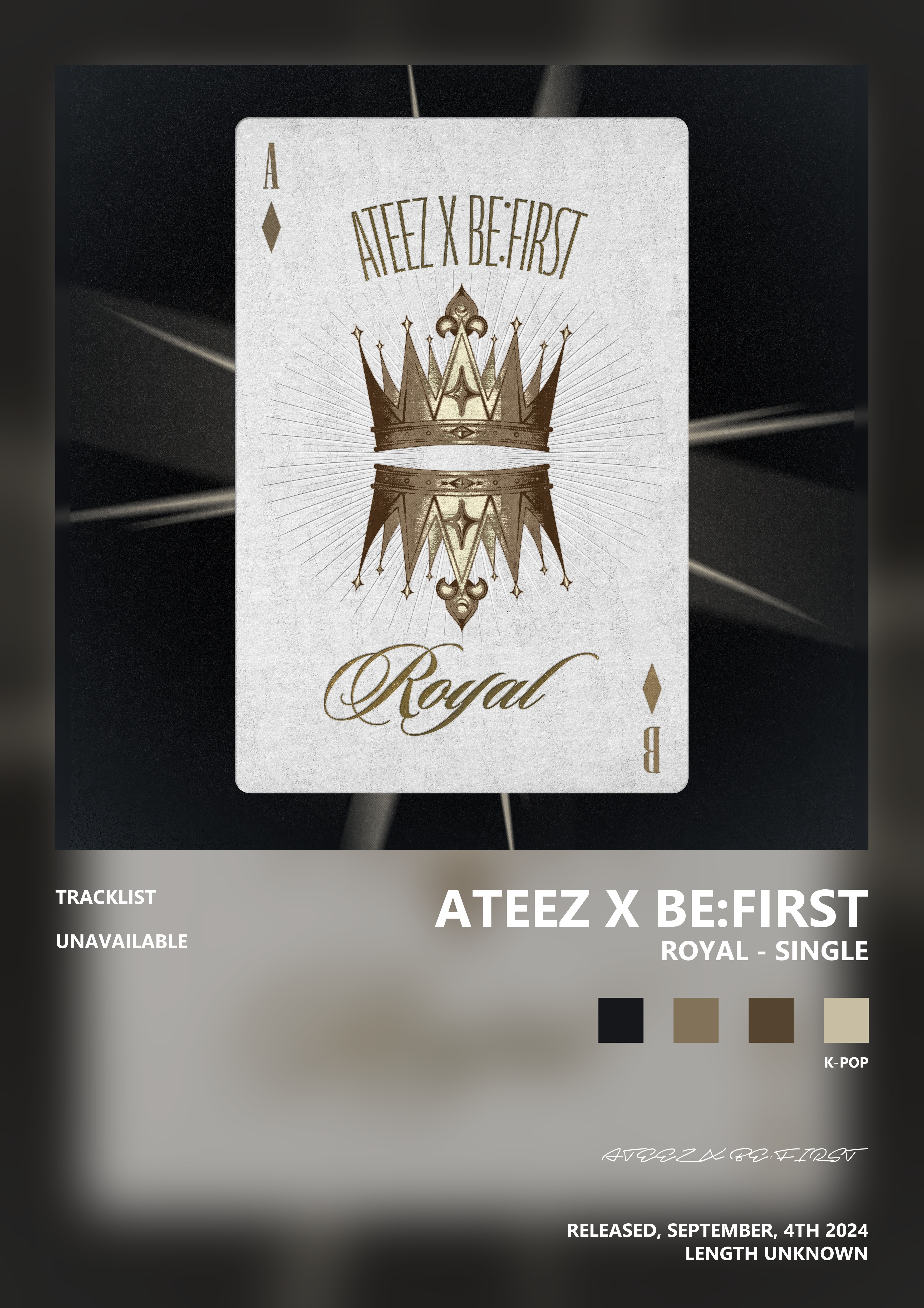 Music poster: ATEEZ X BEFIRST - Royal - Single