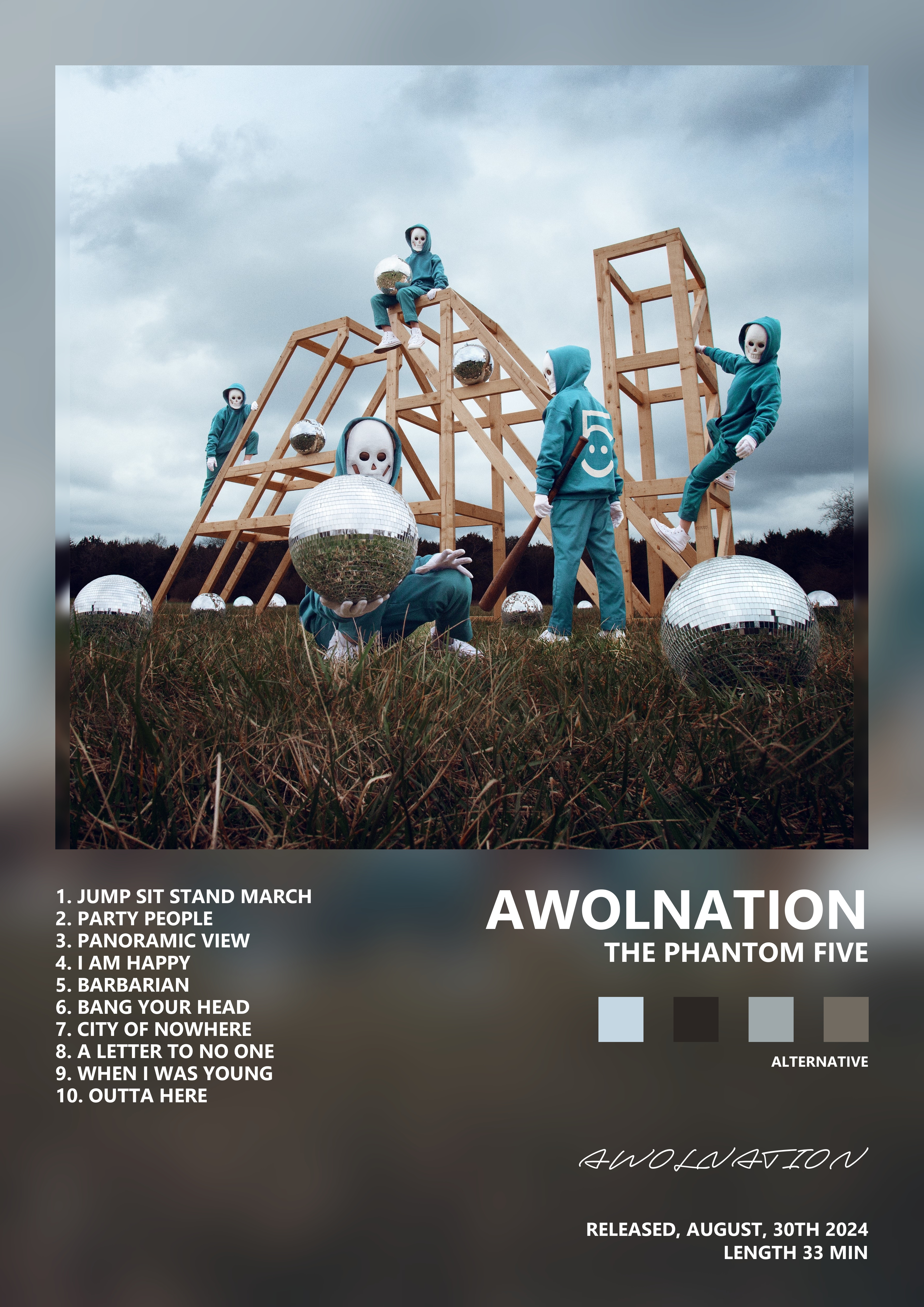 Music poster: AWOLNATION - The Phantom Five