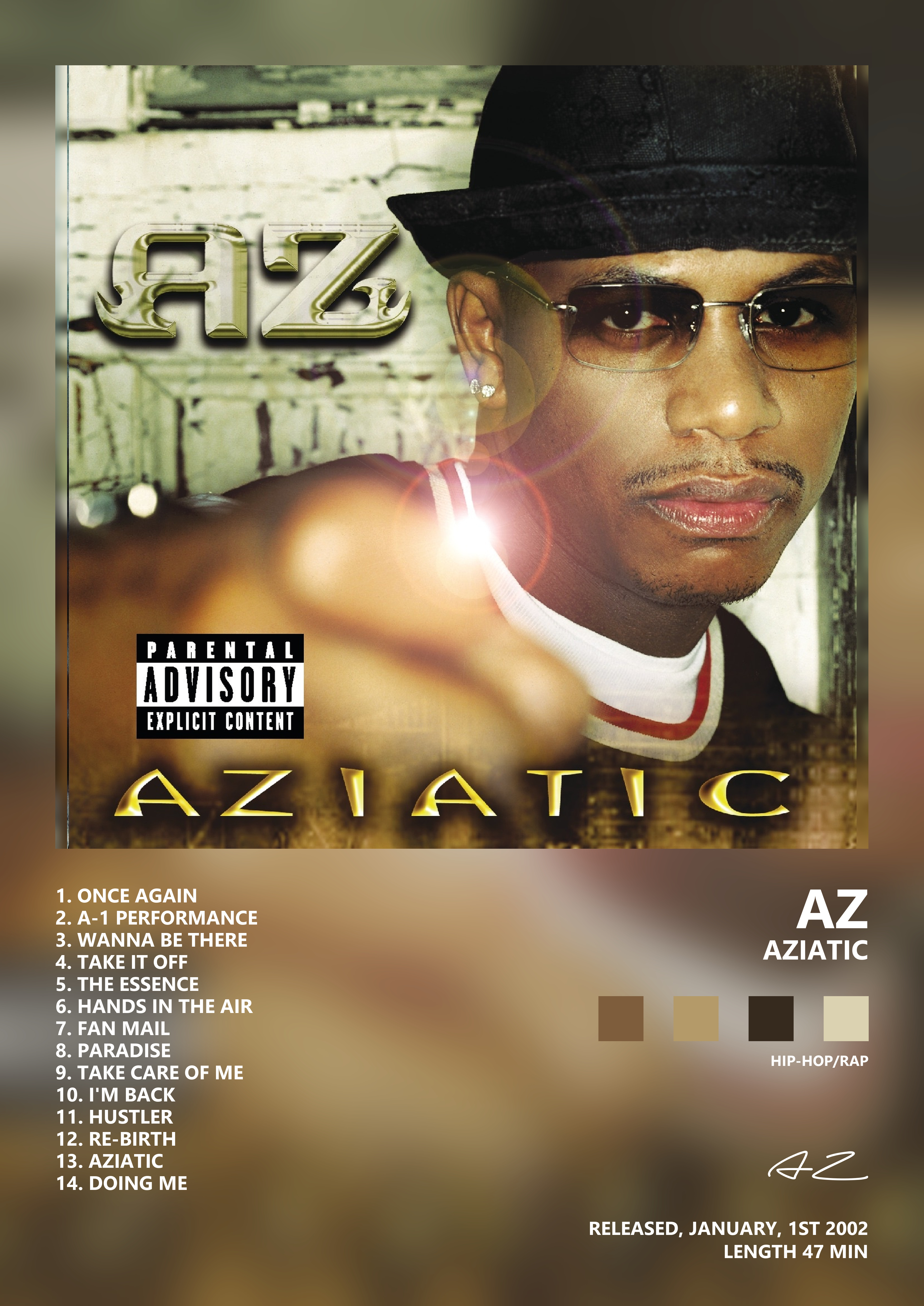 Music poster: AZ - Aziatic