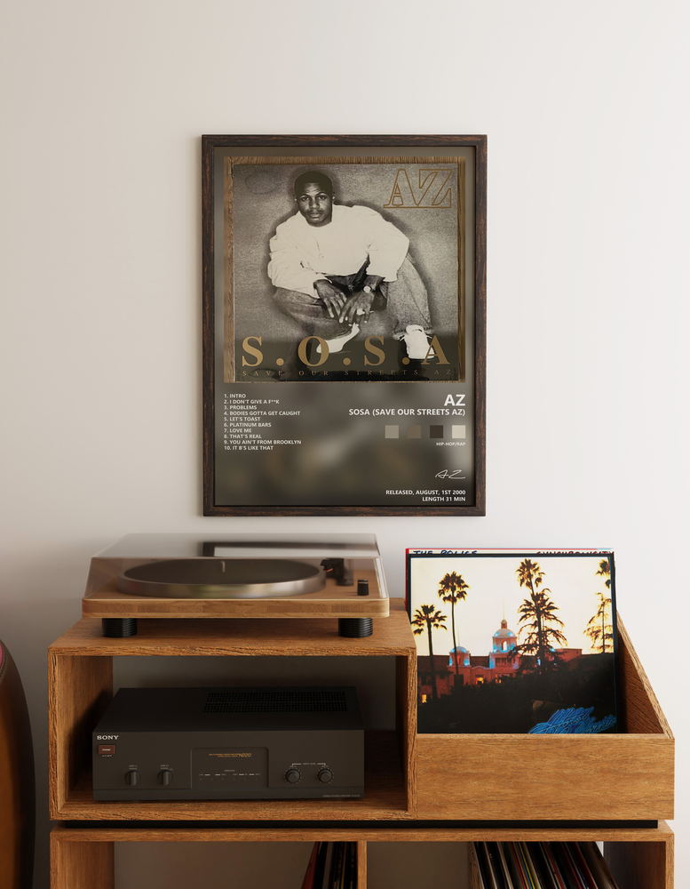 Music poster: AZ - Sosa Save Our Streets Az