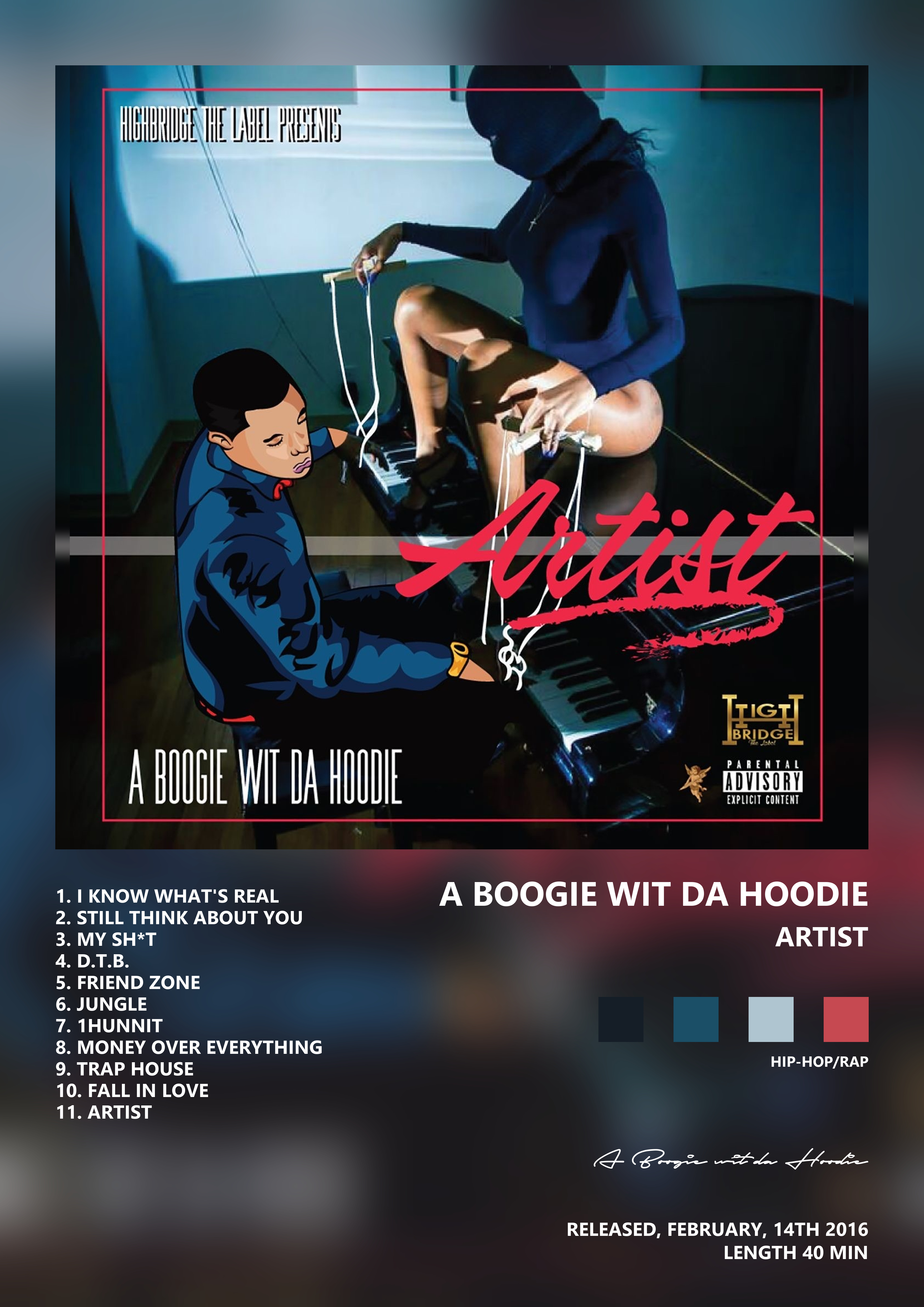 Music poster: A Boogie wit da Hoodie - Artist