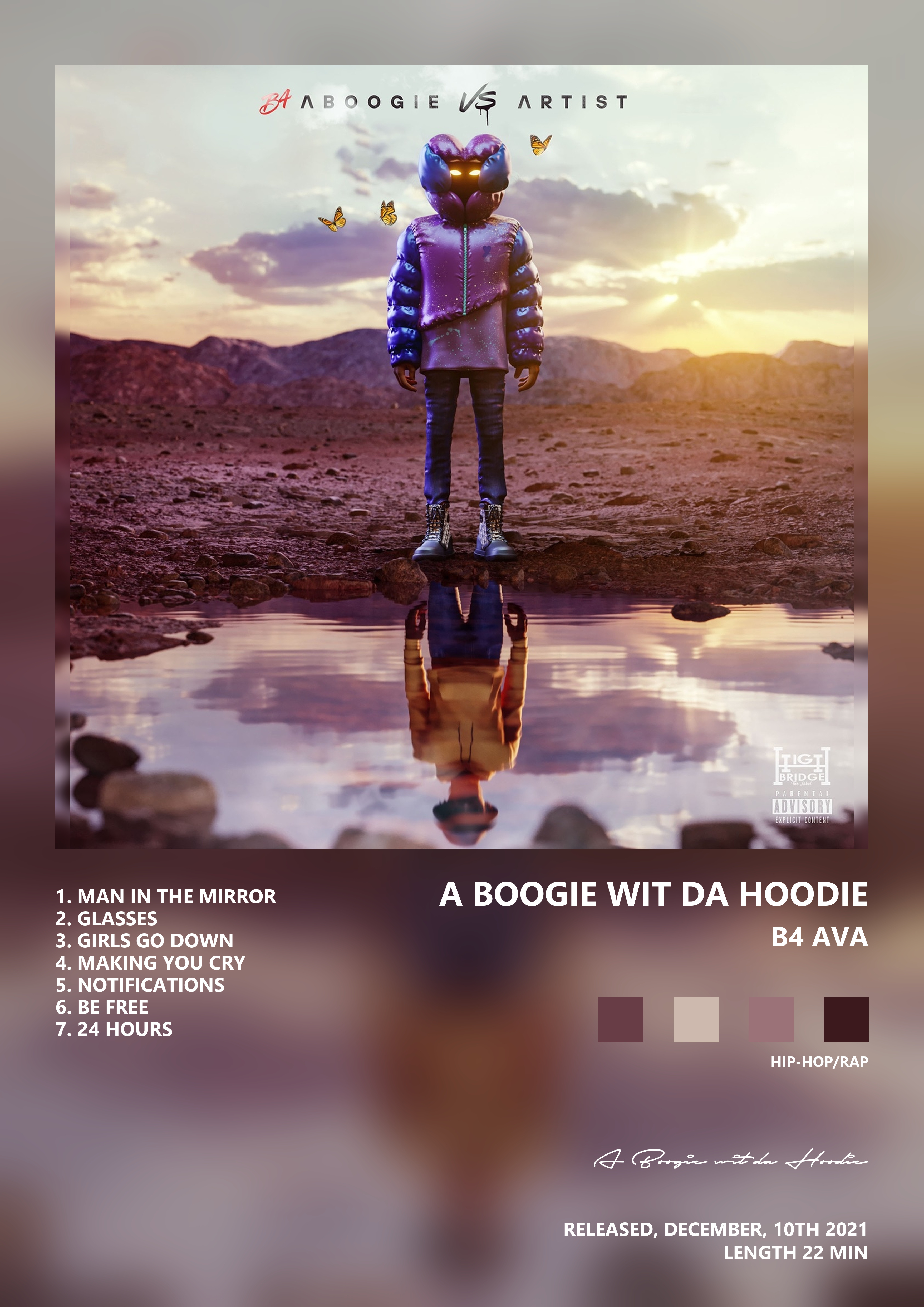 Music poster: A Boogie wit da Hoodie - B4 AVA