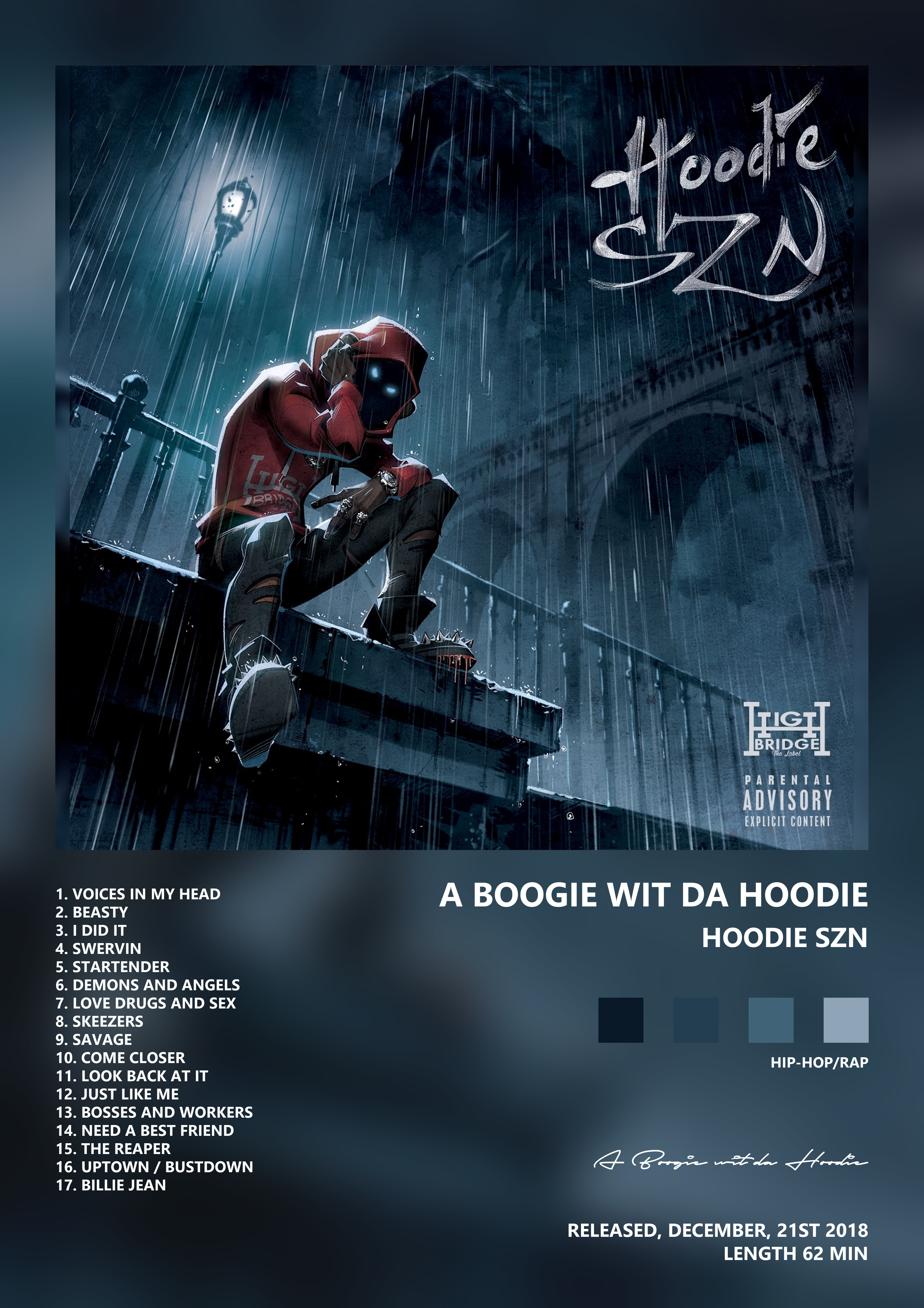 Music poster: A Boogie wit da Hoodie - Hoodie SZN