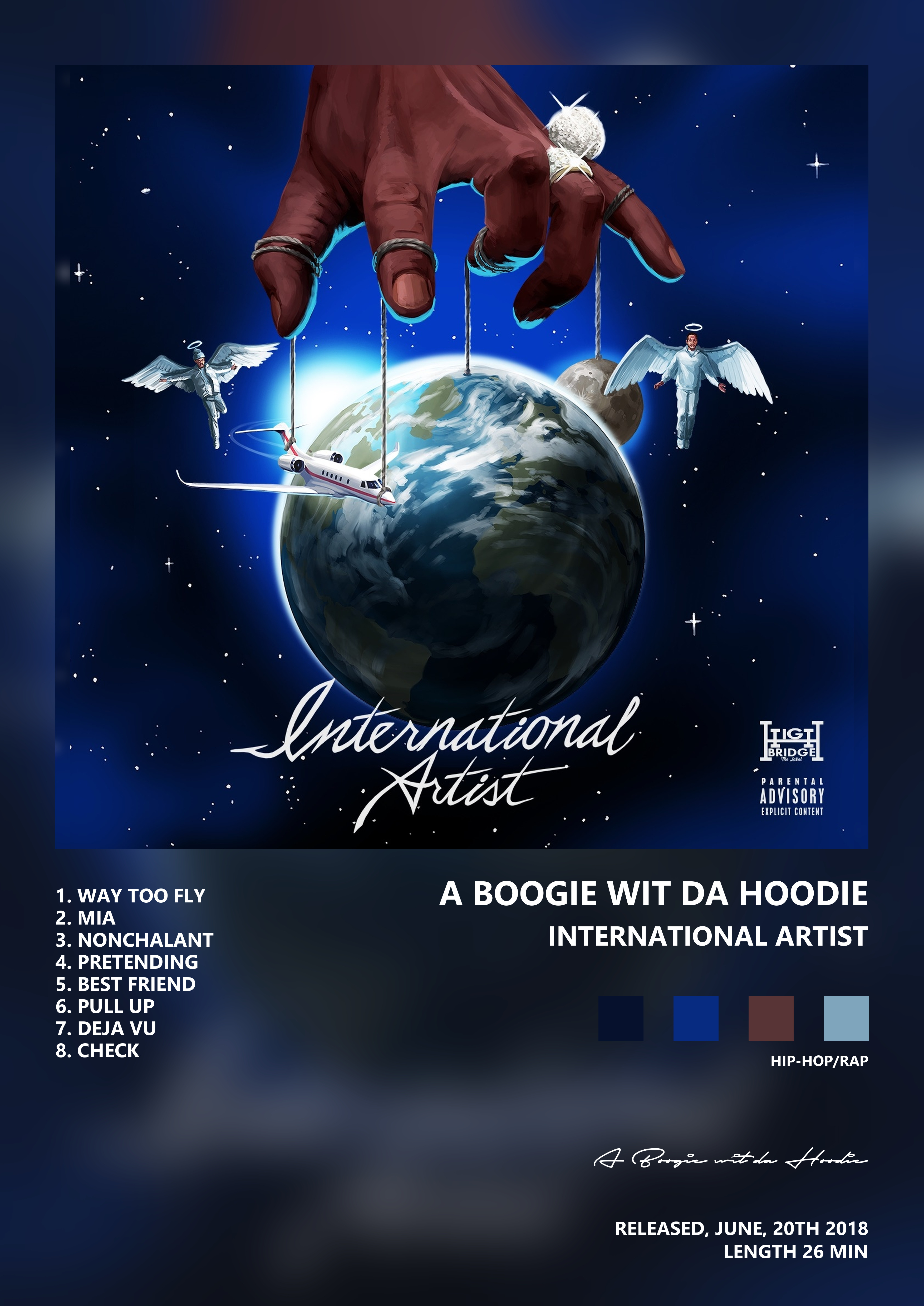 Music poster: A Boogie wit da Hoodie - International Artist