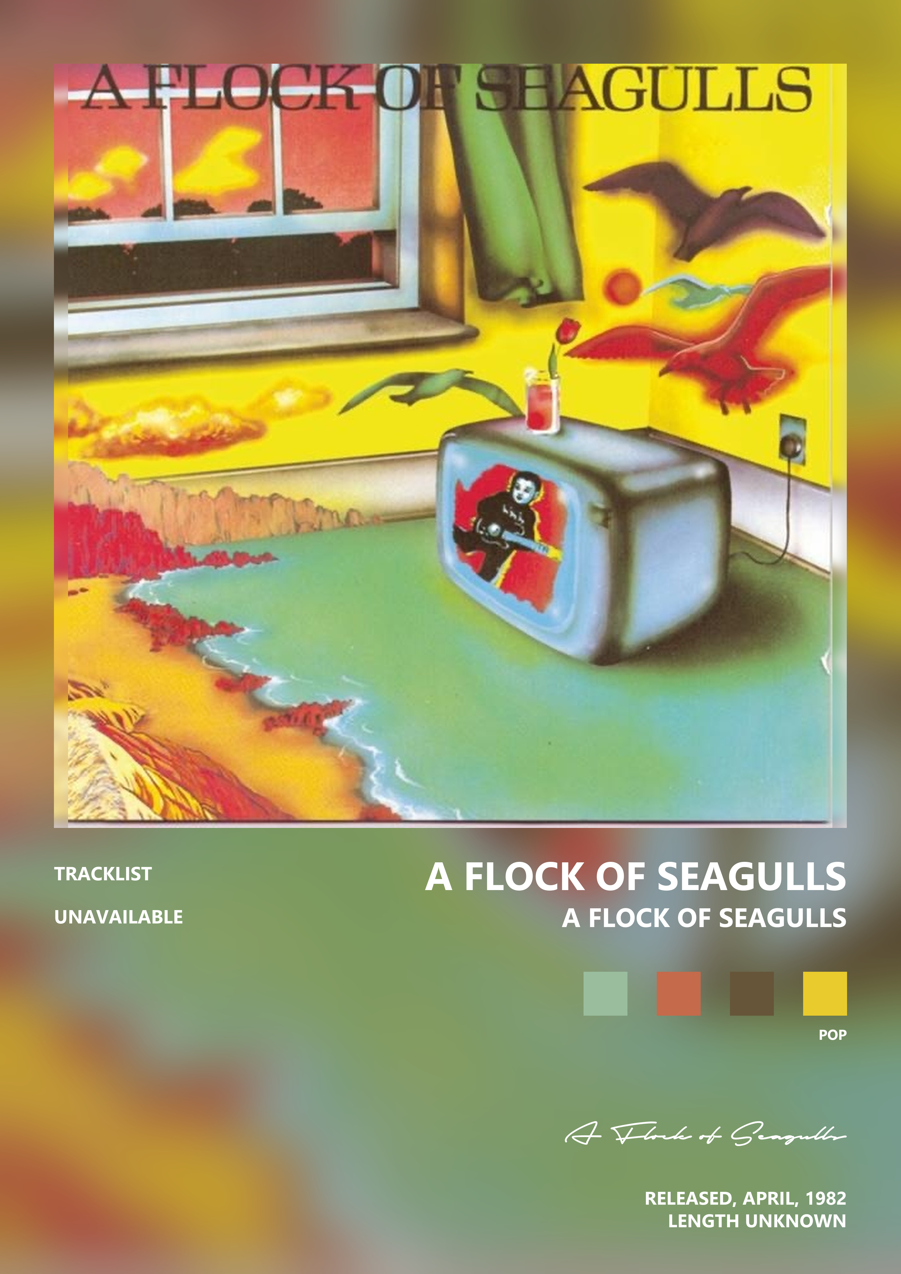 Music poster: A Flock of Seagulls - A Flock of Seagulls