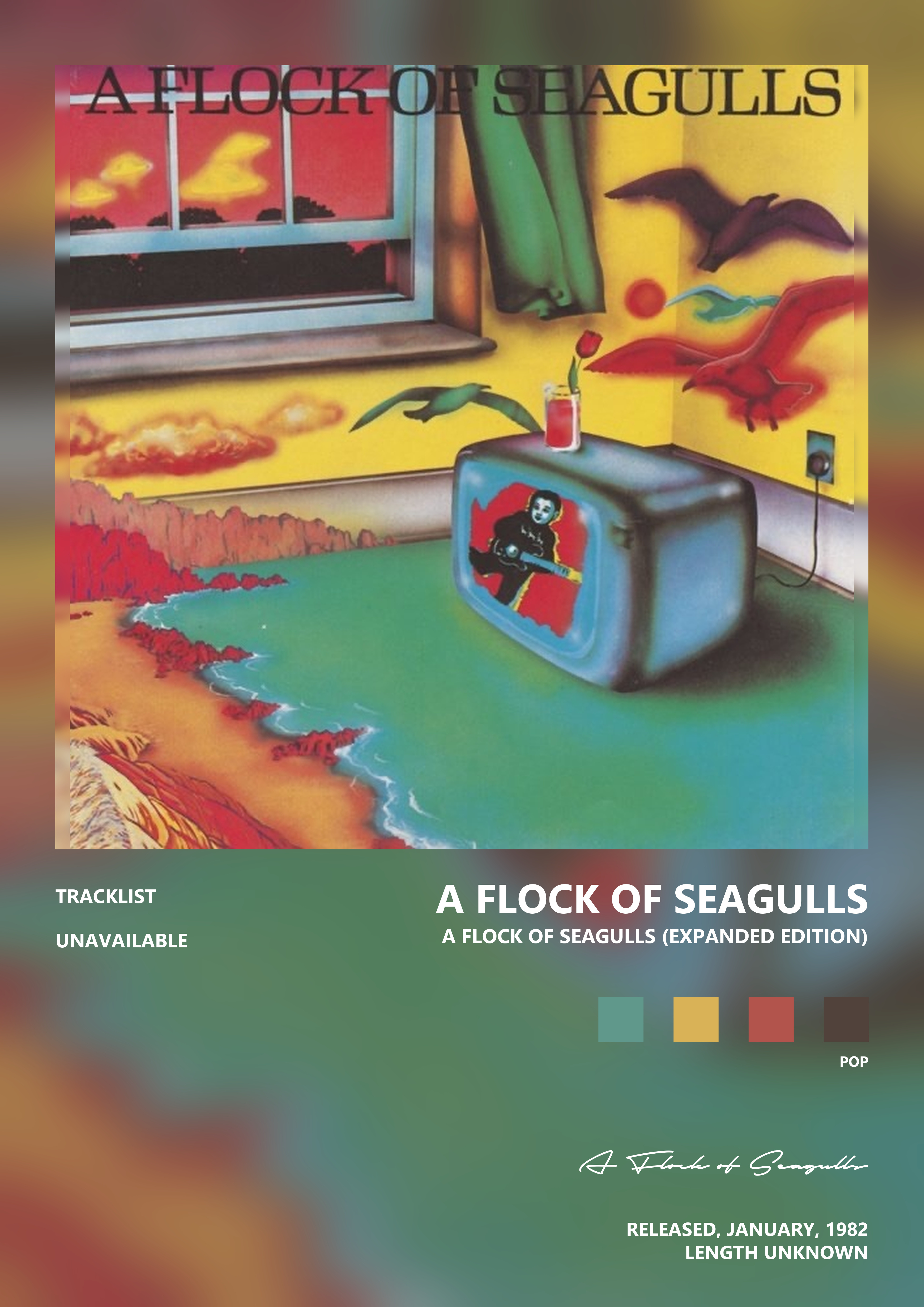 Music poster: A Flock of Seagulls - A Flock of Seagulls Expanded Edition