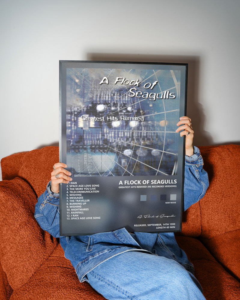 Music poster: A Flock of Seagulls - Greatest Hits Remixed Re-Recorded Versions
