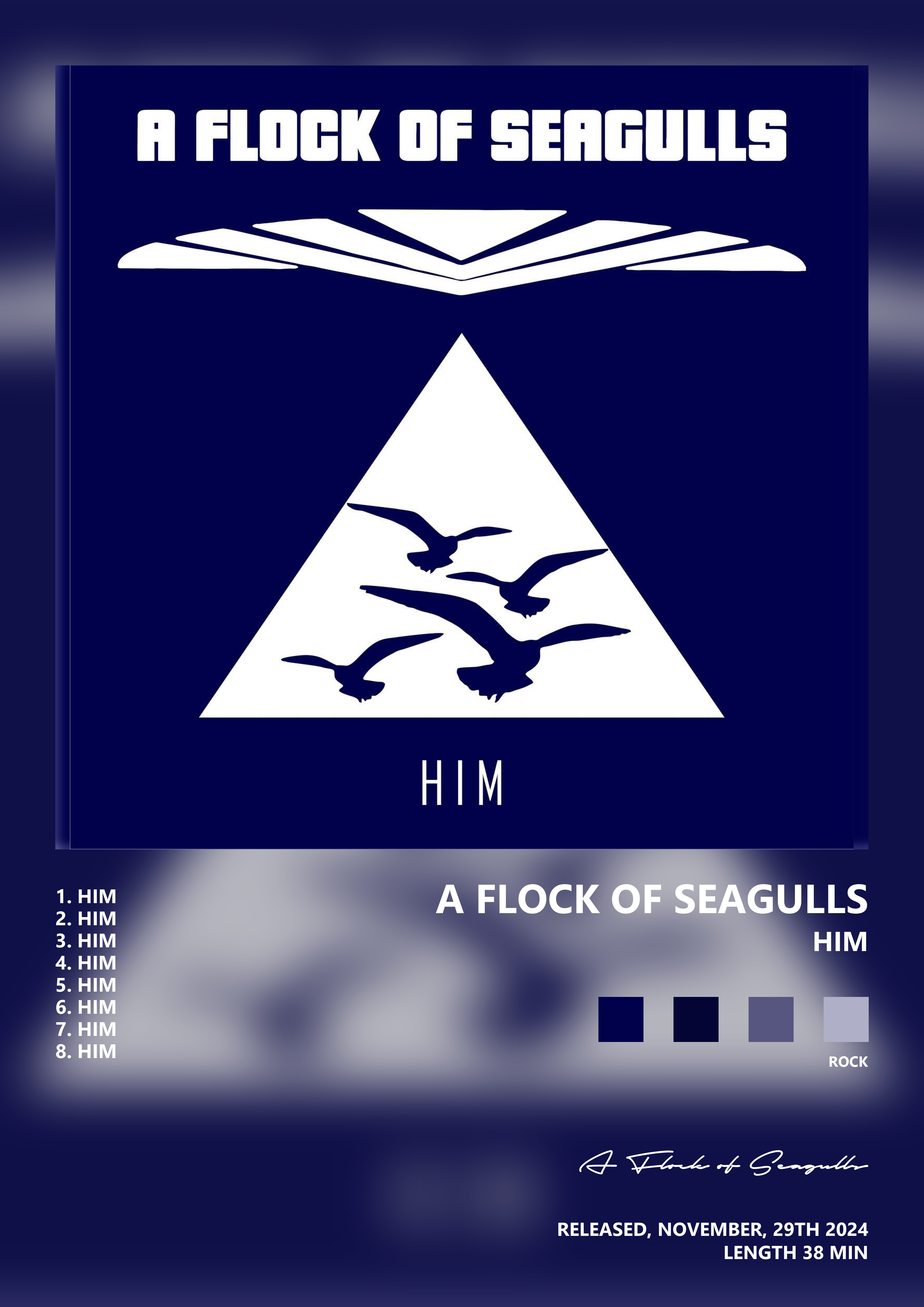 Music poster: A Flock of Seagulls - Him