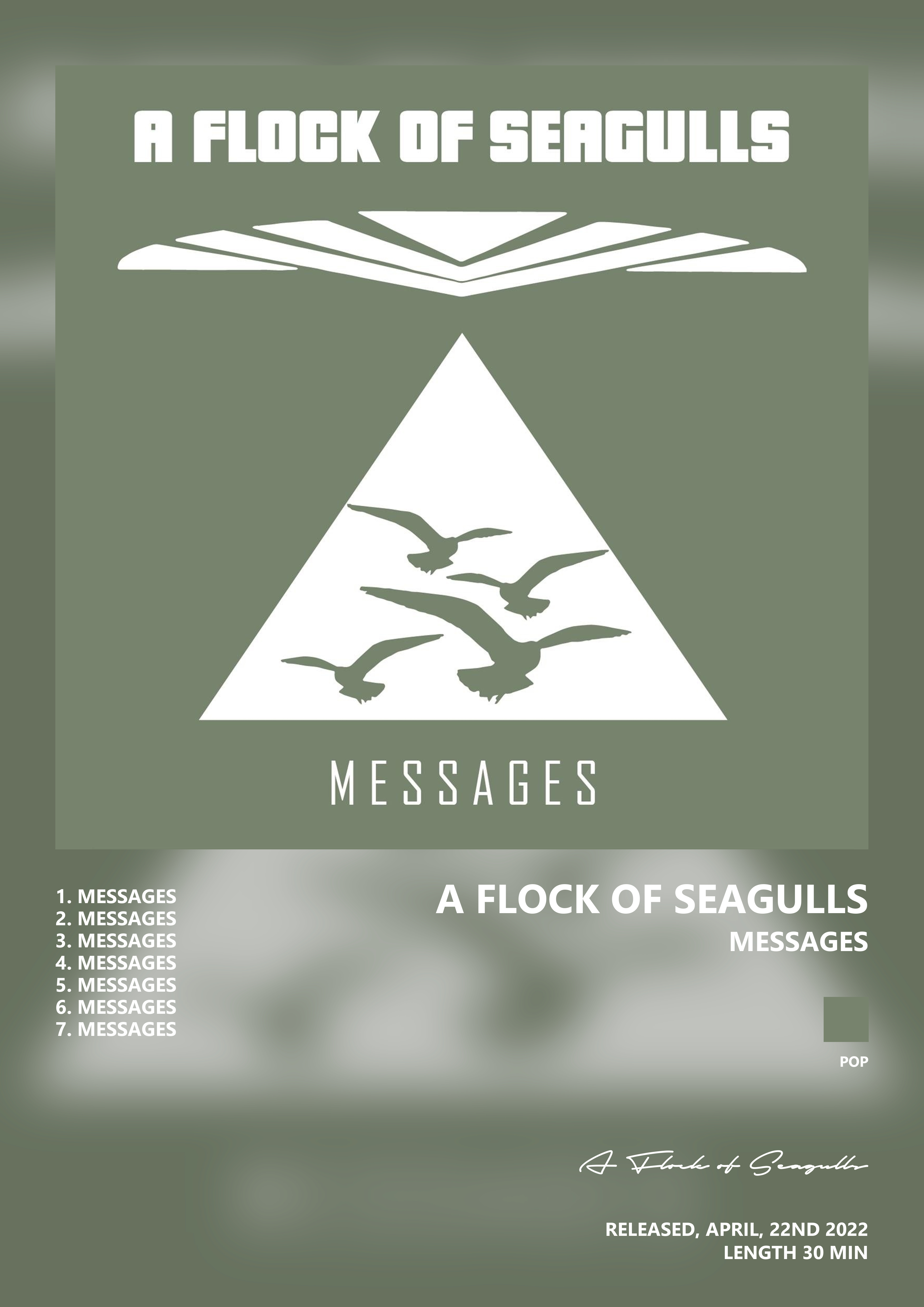 Music poster: A Flock of Seagulls - Messages