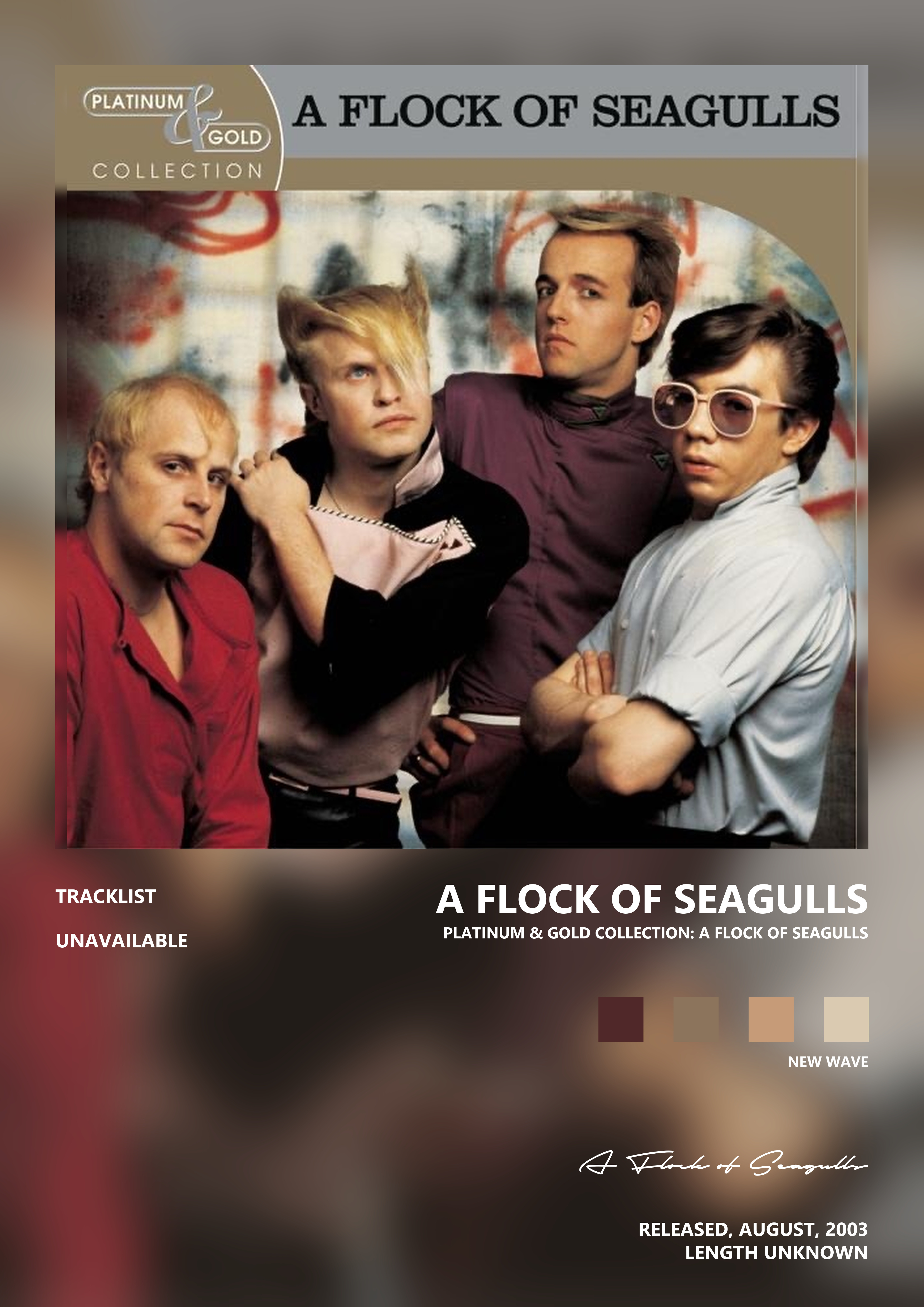 Music poster: A Flock of Seagulls - Platinum Gold Collection A Flock of Seagulls