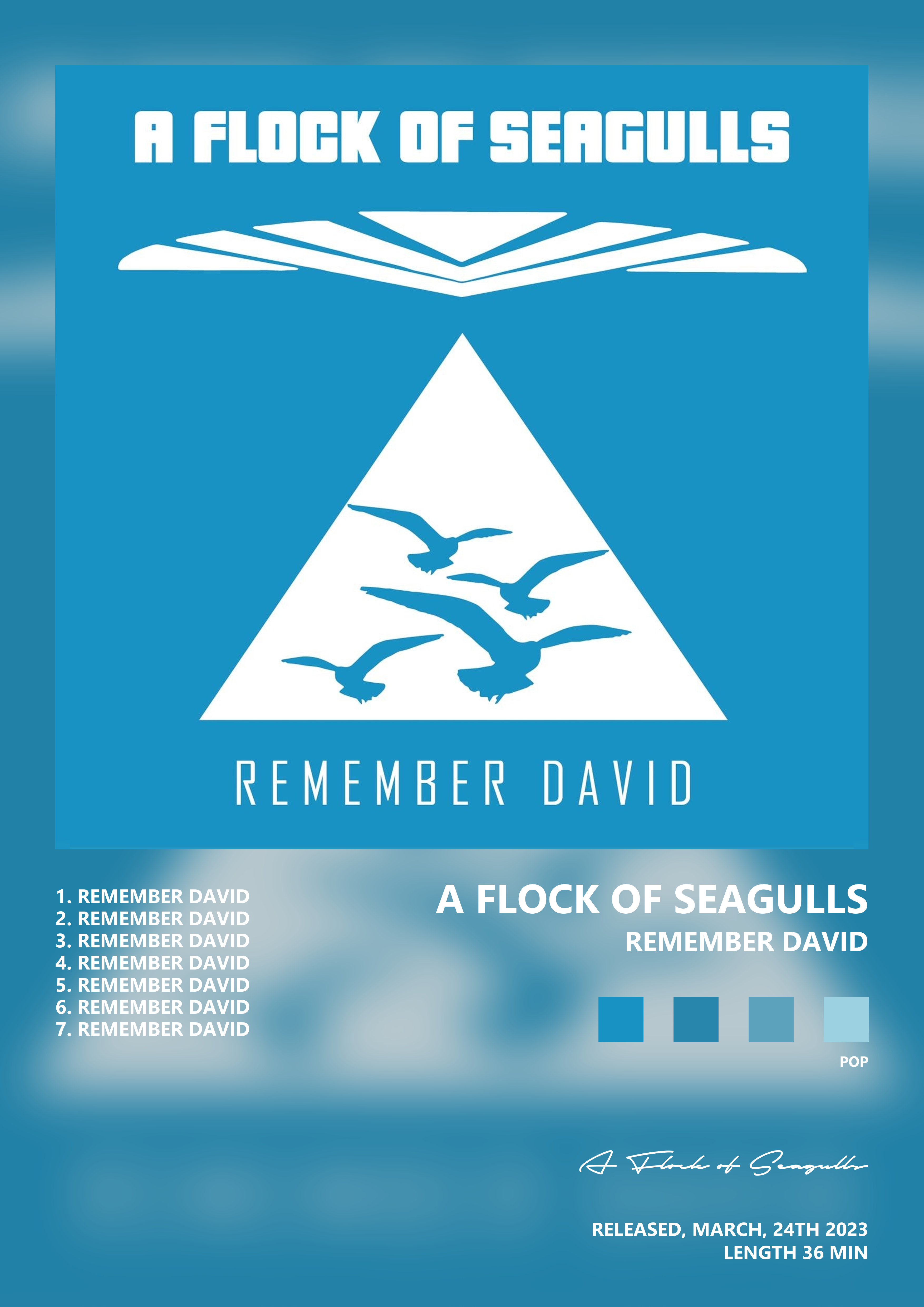 Music poster: A Flock of Seagulls - Remember David