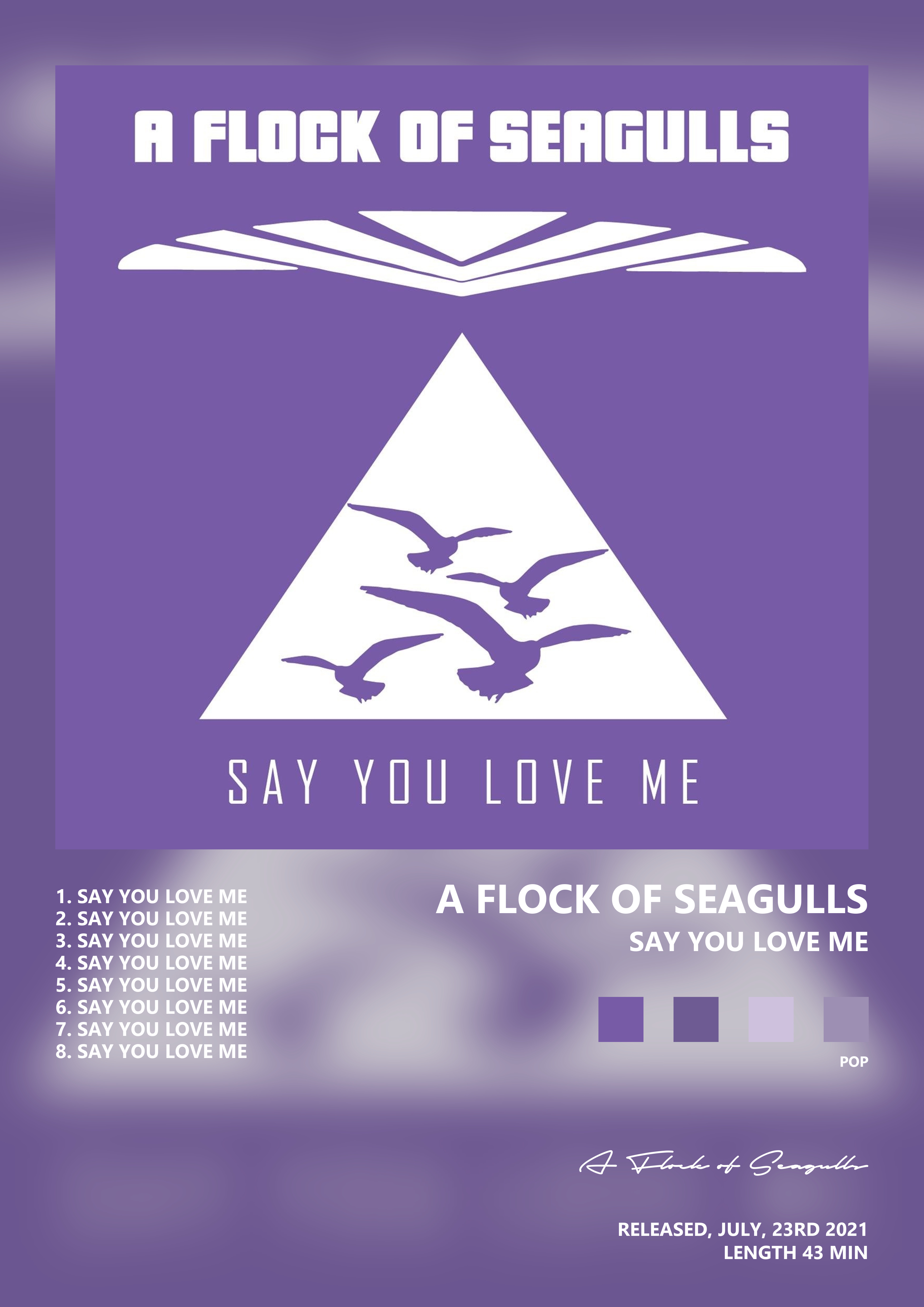 Music poster: A Flock of Seagulls - Say You Love Me