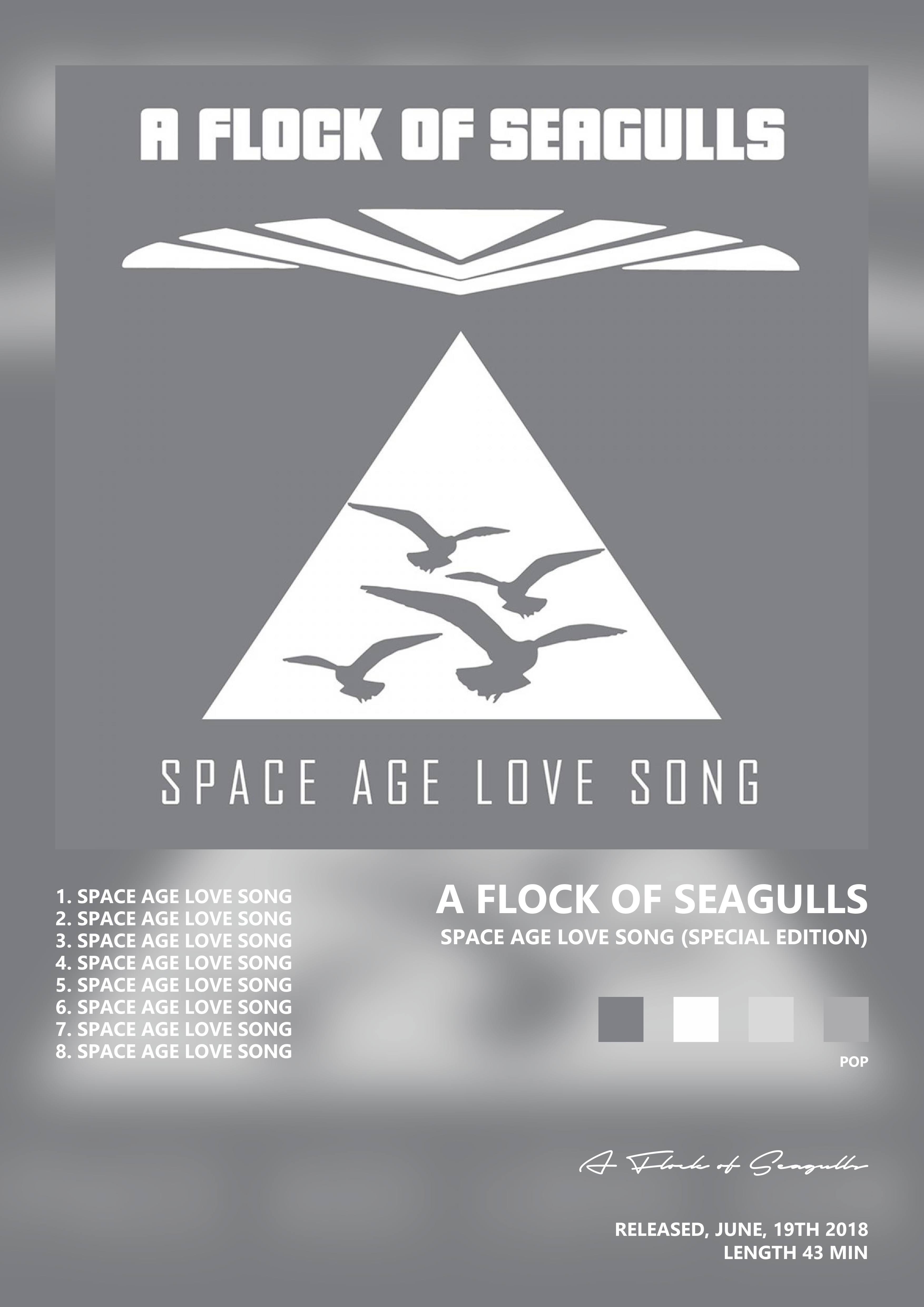 Music poster: A Flock of Seagulls - Space Age Love Song Special Edition