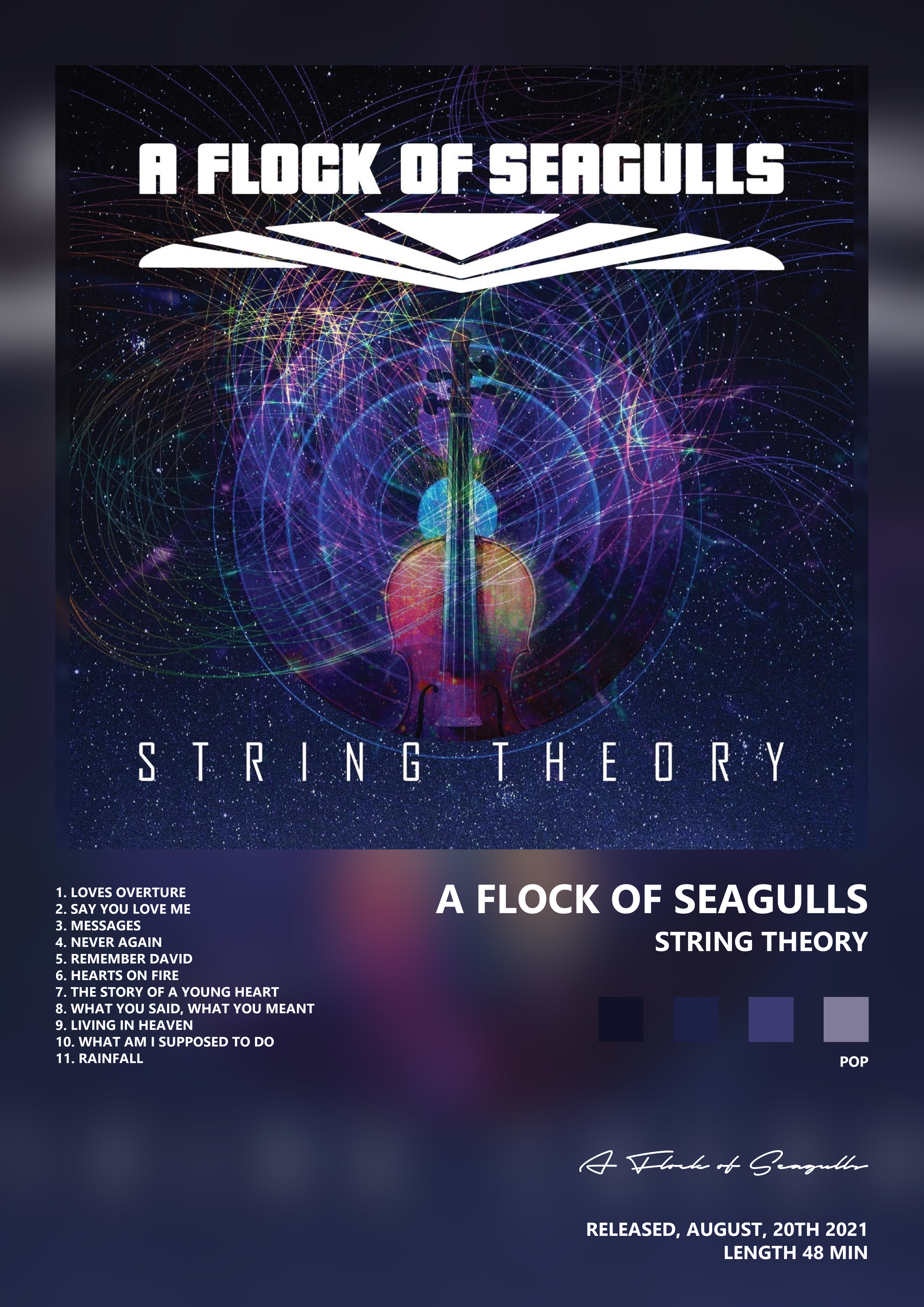 Music poster: A Flock of Seagulls - String Theory