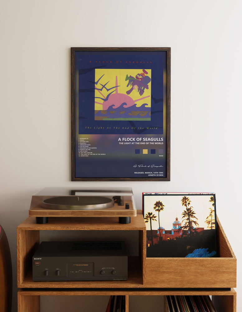 Music poster: A Flock of Seagulls - The Light at the End of the World