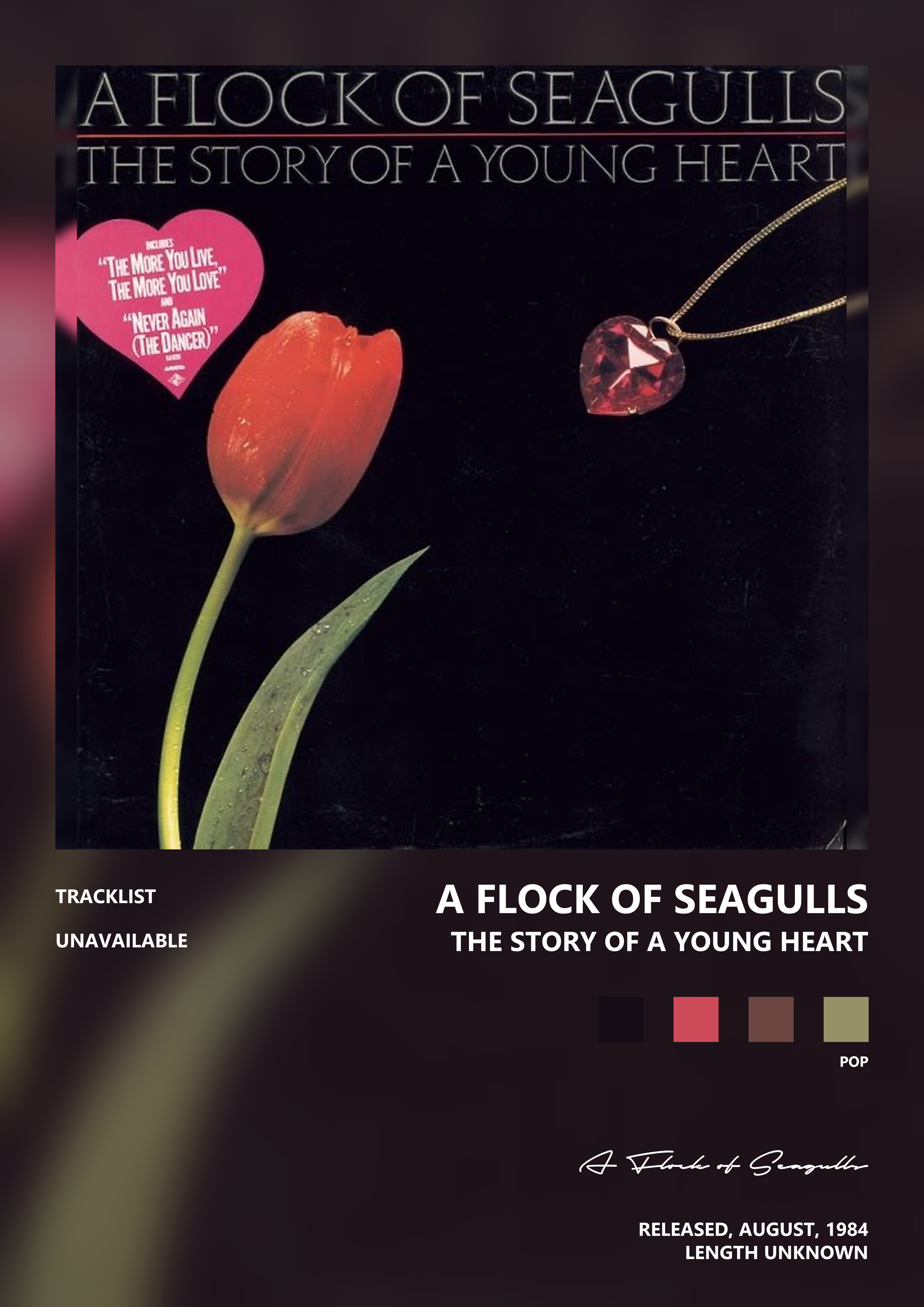 Music poster: A Flock of Seagulls - The Story of a Young Heart