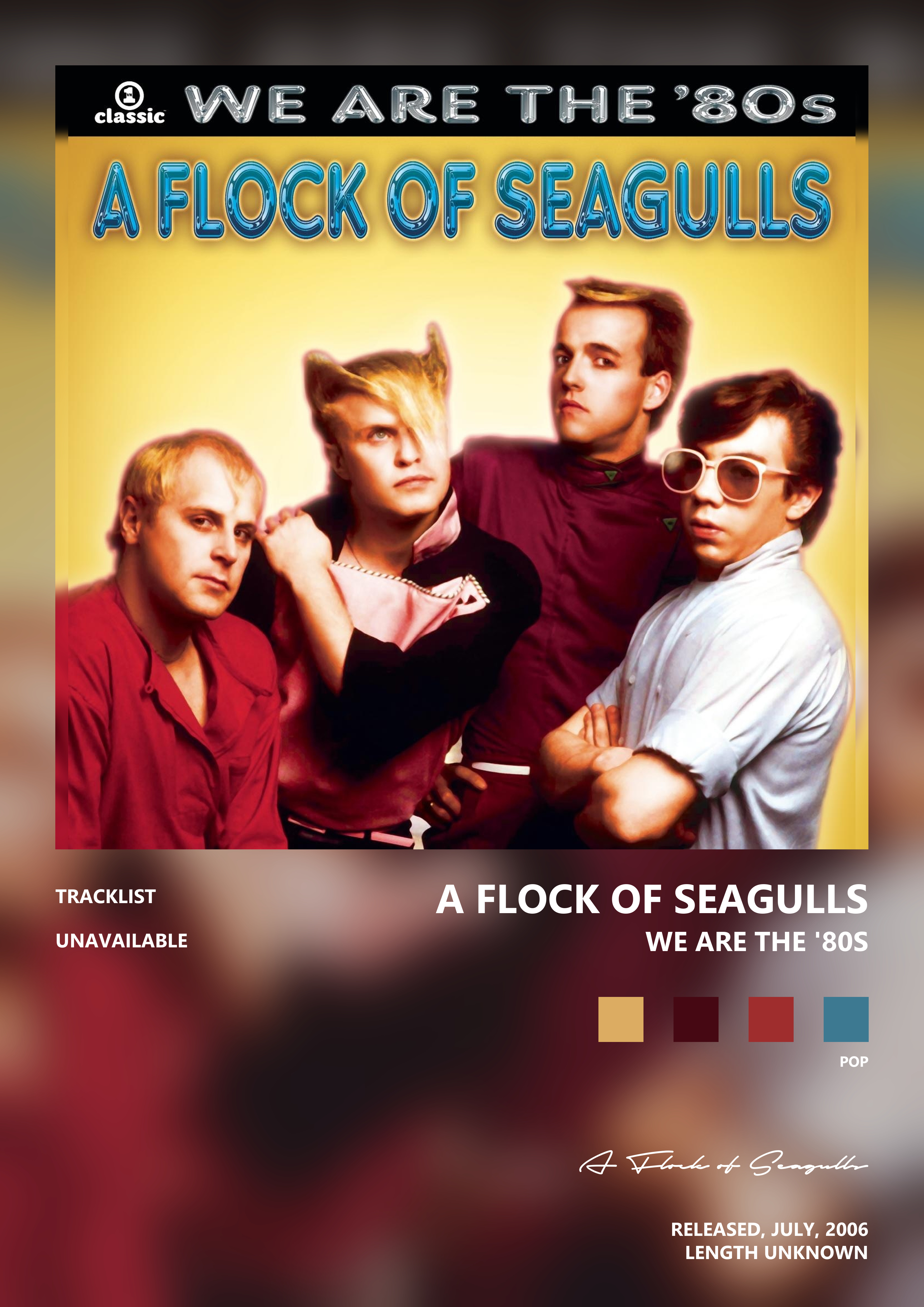 Music poster: A Flock of Seagulls - We Are the 80s