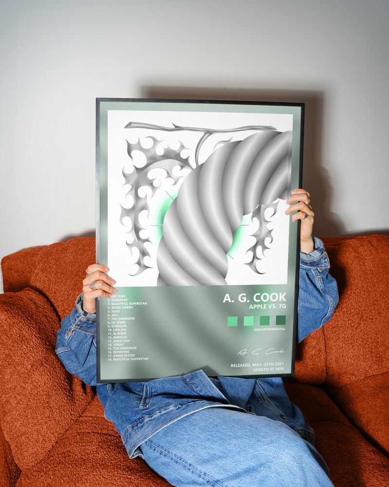Music poster: A G Cook - Apple vs 7G