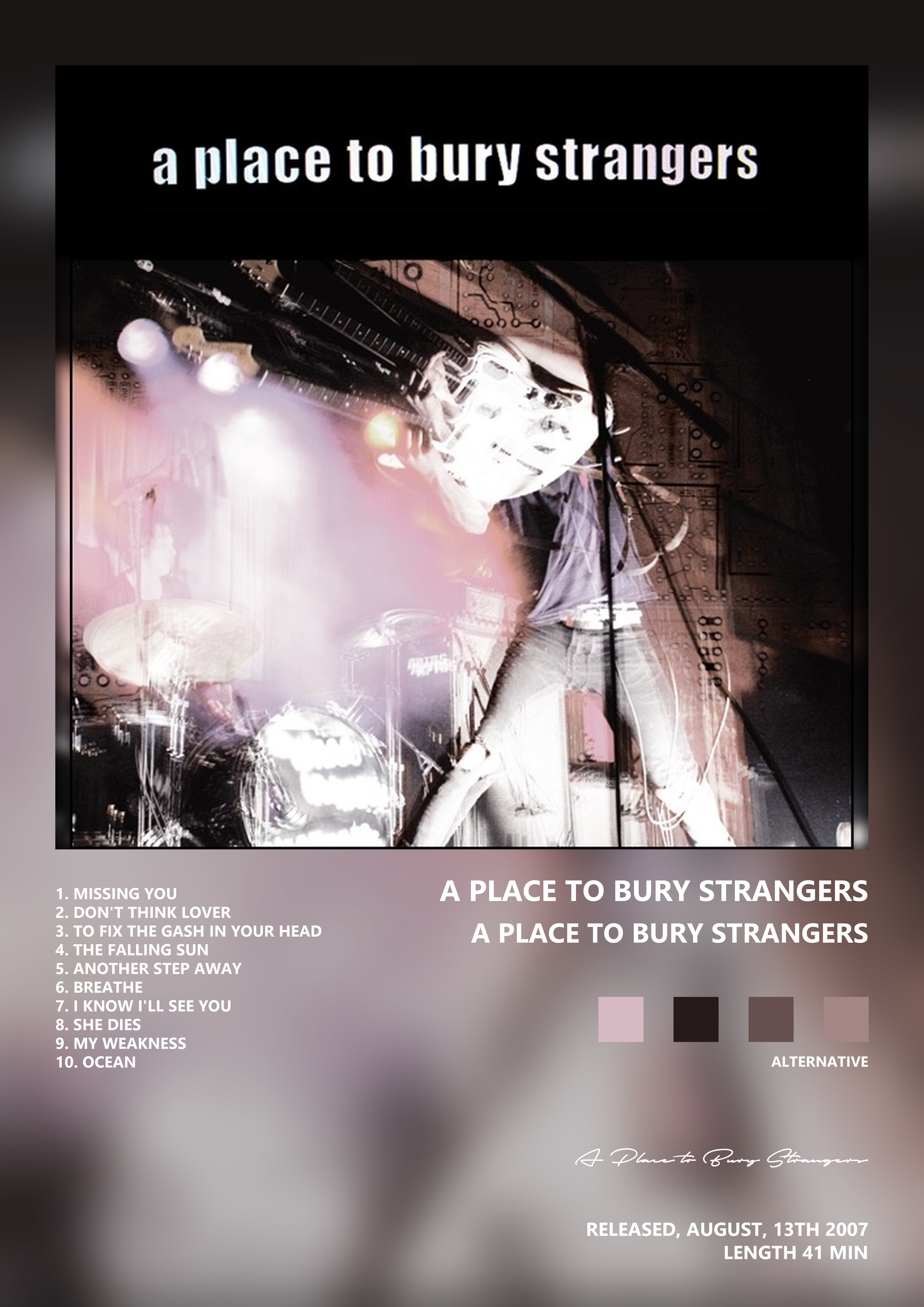 Music poster: A Place to Bury Strangers - A Place to Bury Strangers