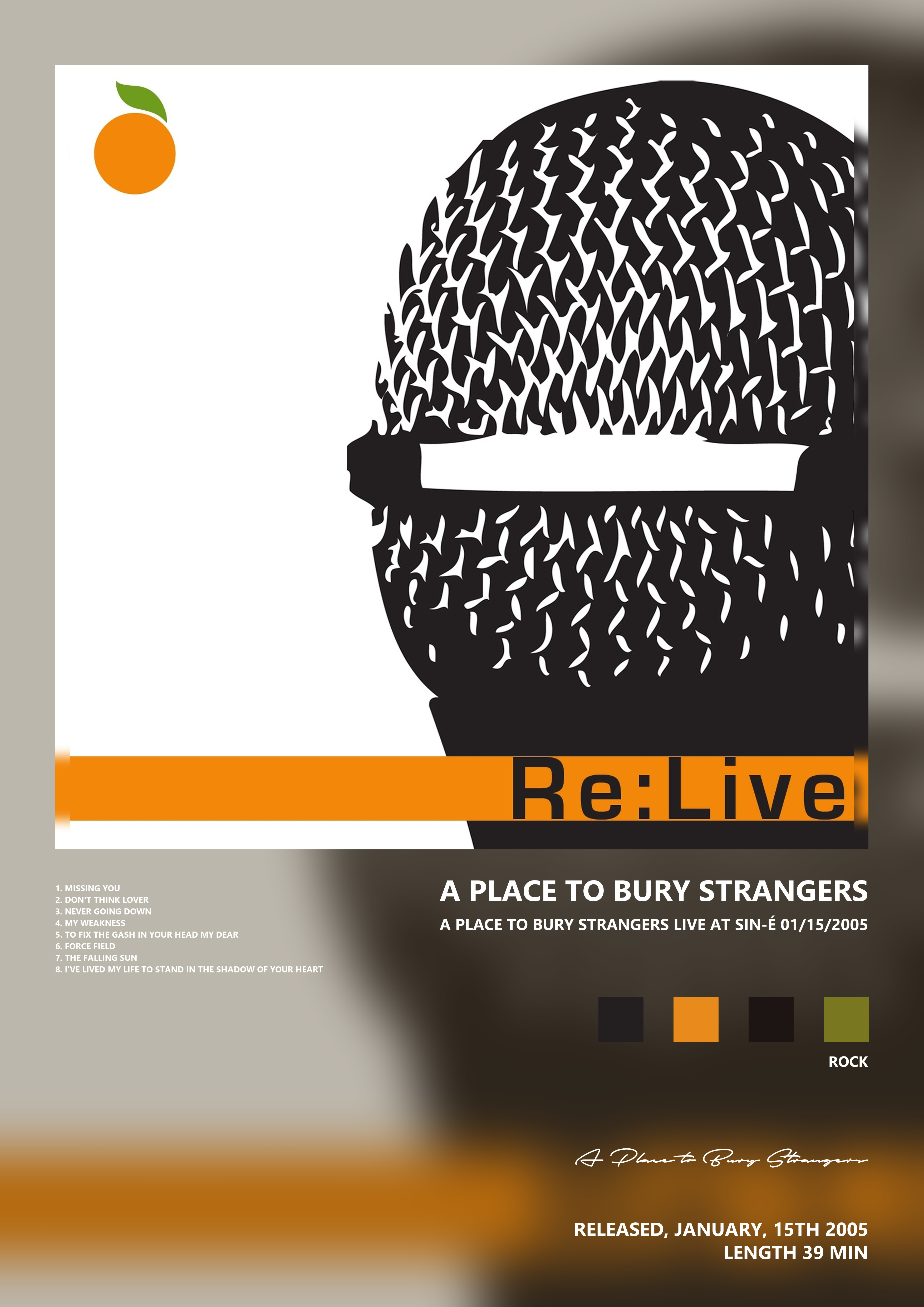 Music poster: A Place to Bury Strangers - A Place to Bury Strangers Live At Sin-é 01152005