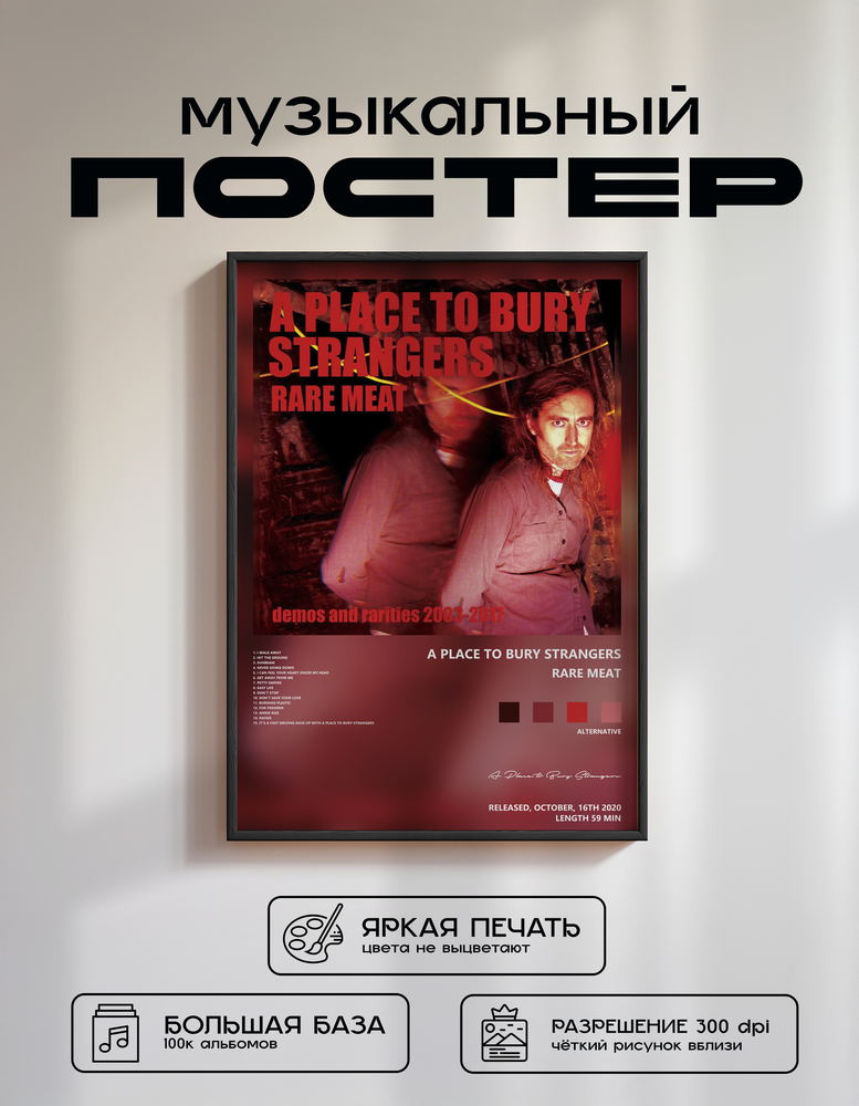 Music poster: A Place to Bury Strangers - Rare Meat