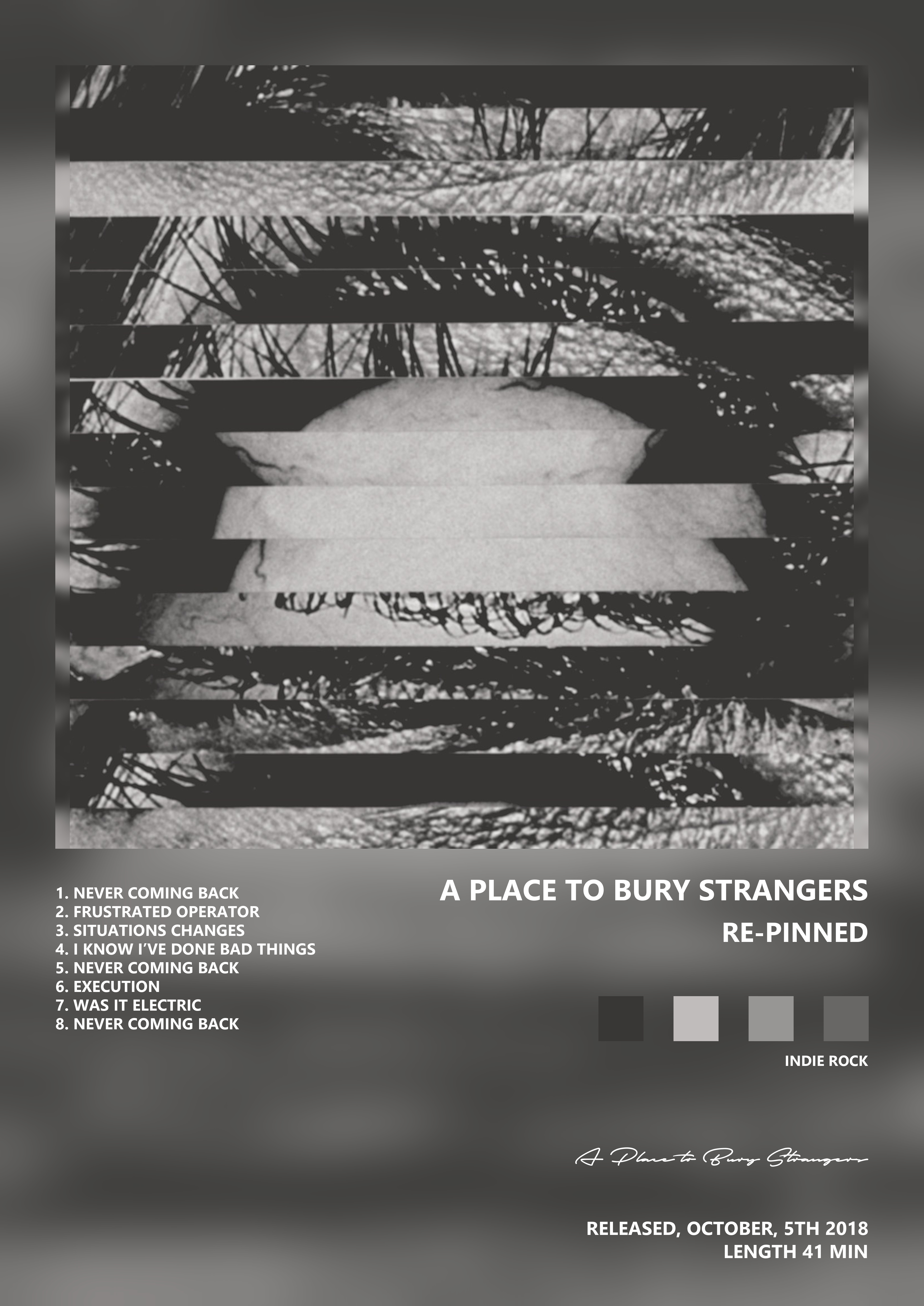 Music poster: A Place to Bury Strangers - Re-Pinned