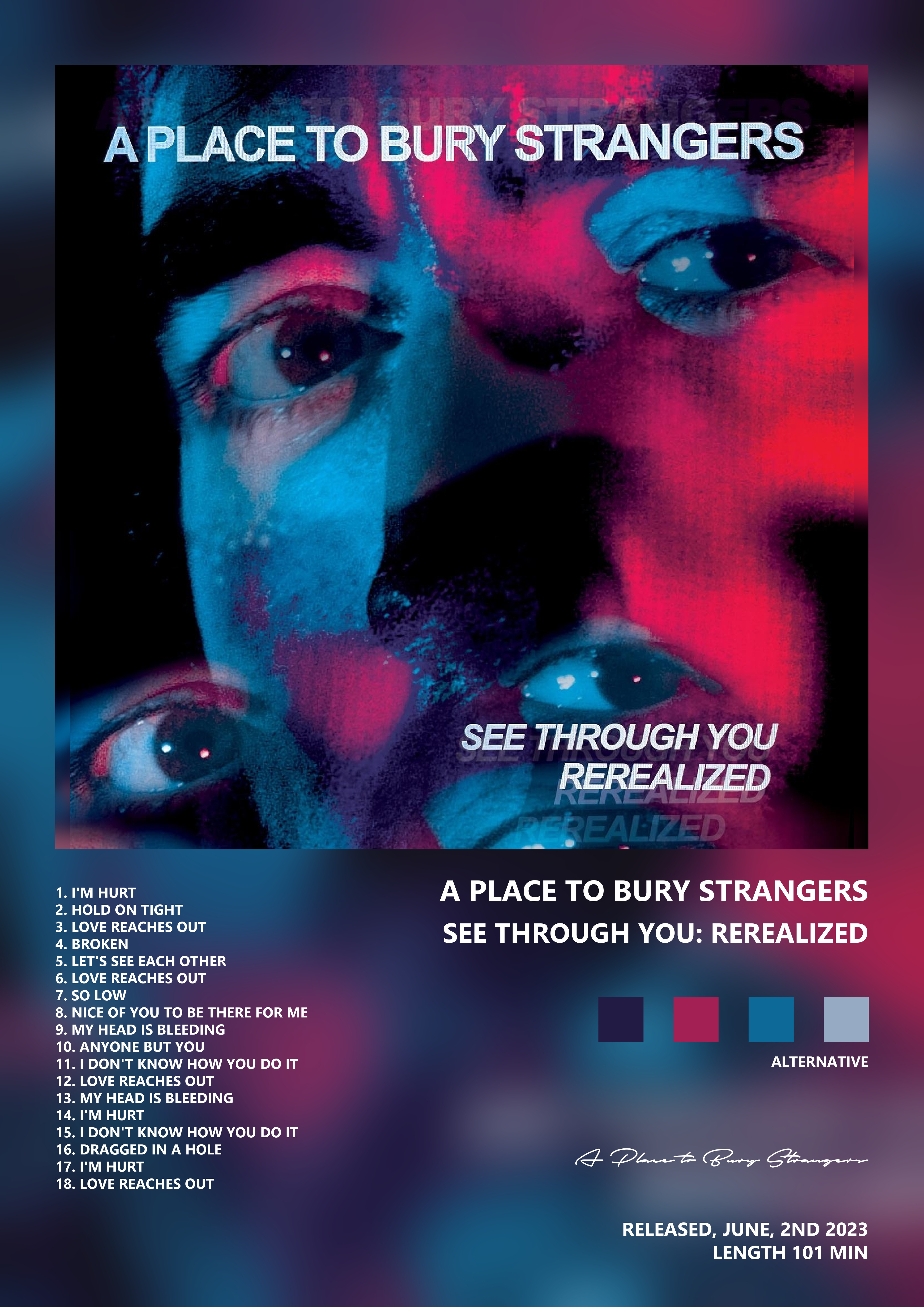 Music poster: A Place to Bury Strangers - See Through You Rerealized