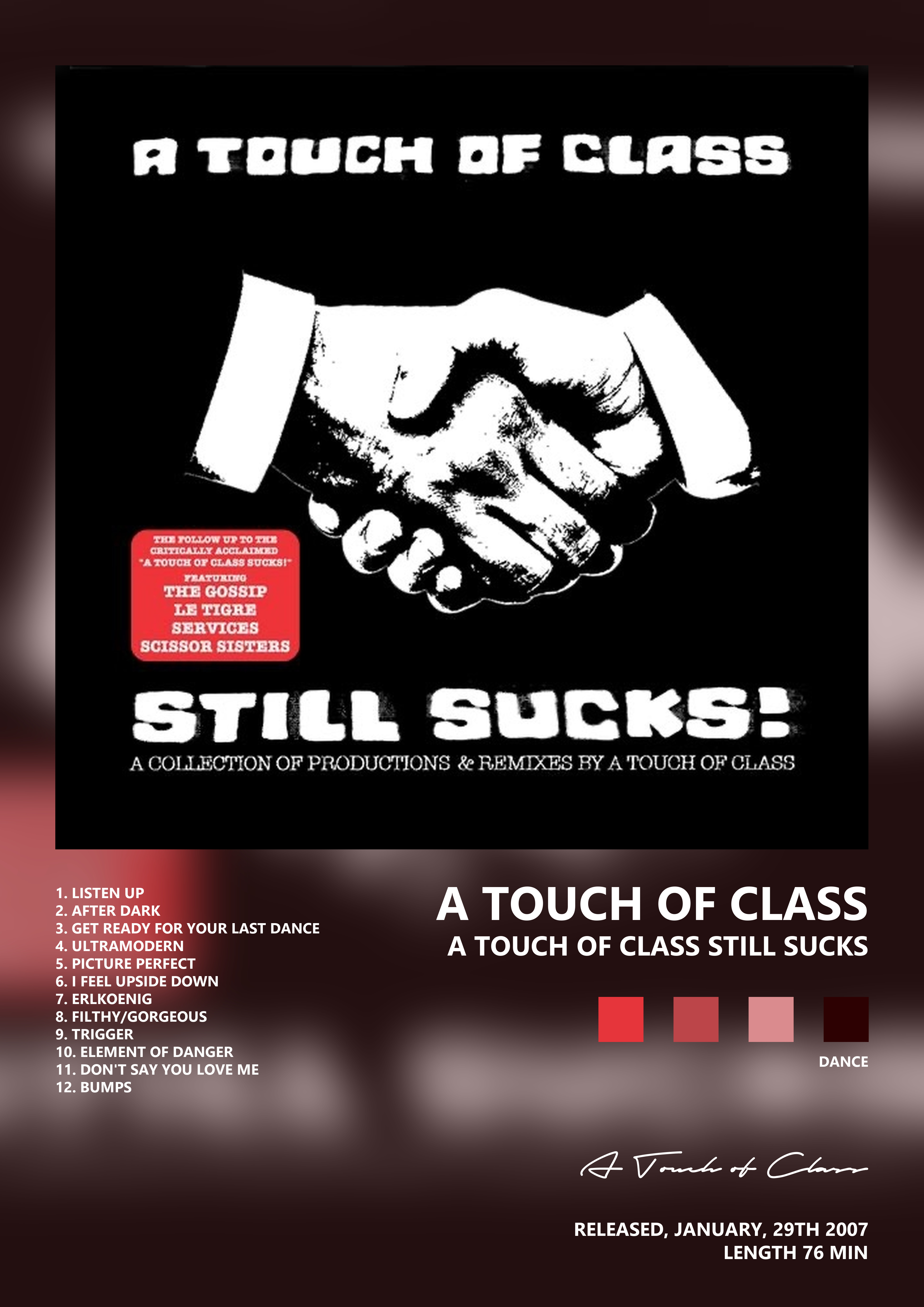 Music poster: A Touch of Class - A Touch of Class Still Sucks