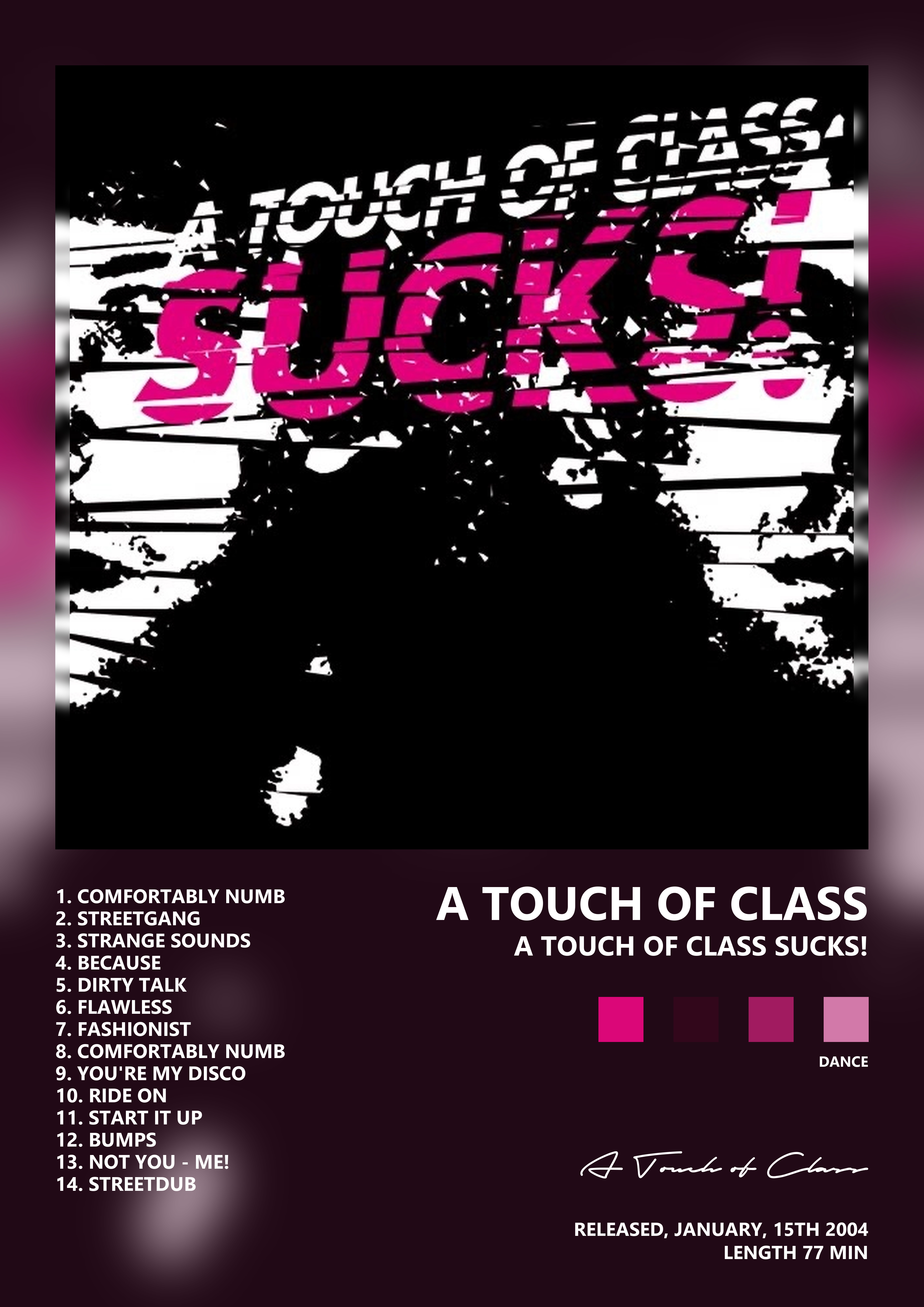 Music poster: A Touch of Class - A Touch of Class Sucks