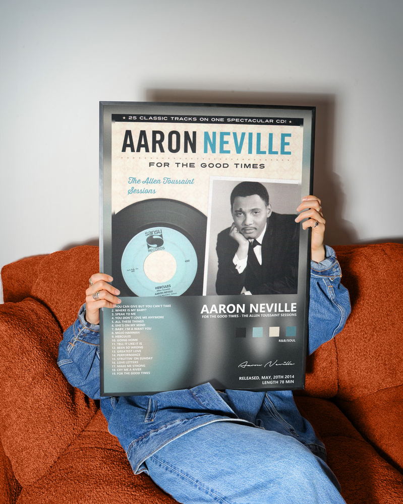 Music poster: Aaron Neville - For the Good Times - The Allen Toussaint Sessions