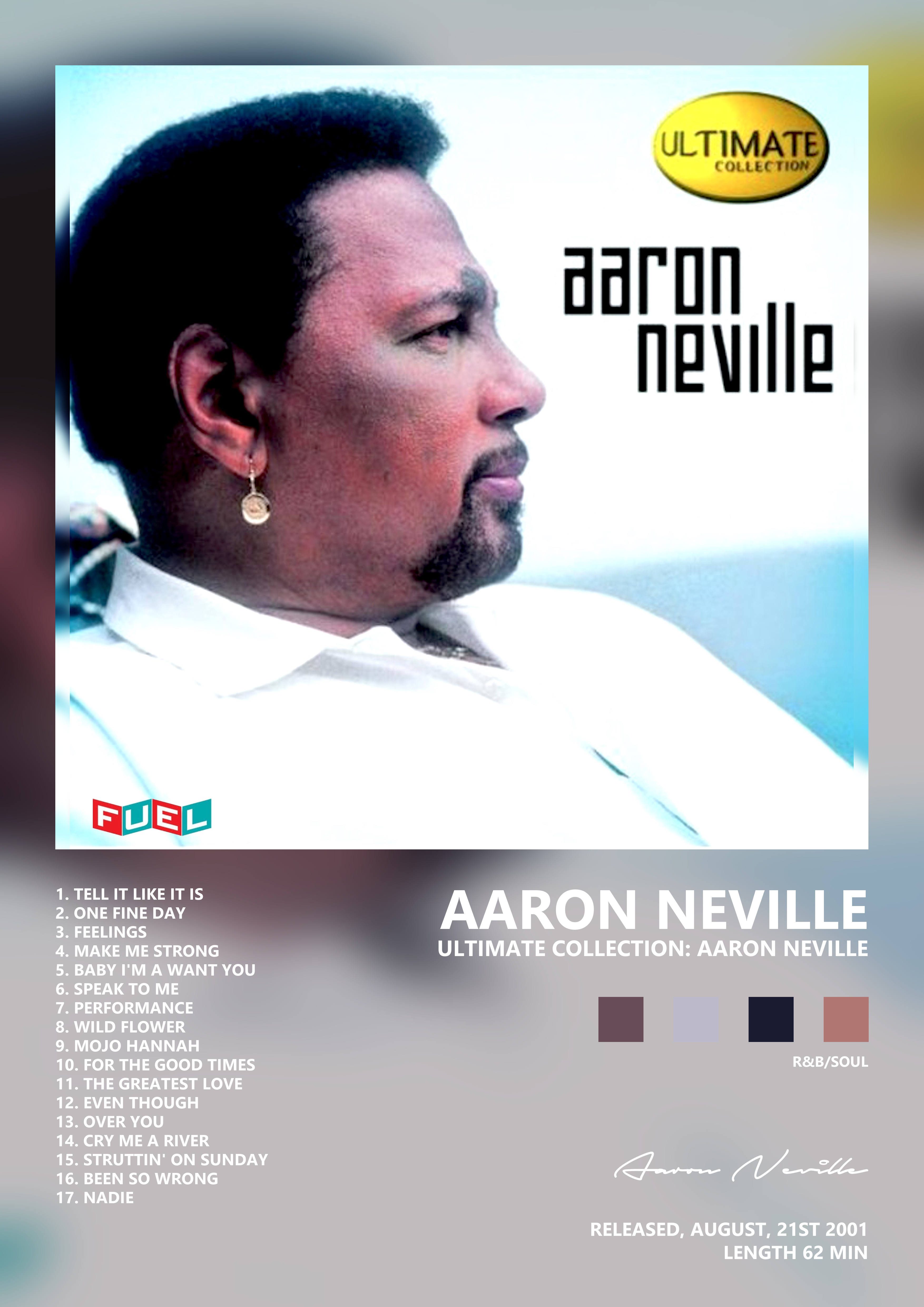 Music poster: Aaron Neville - Ultimate Collection Aaron Neville