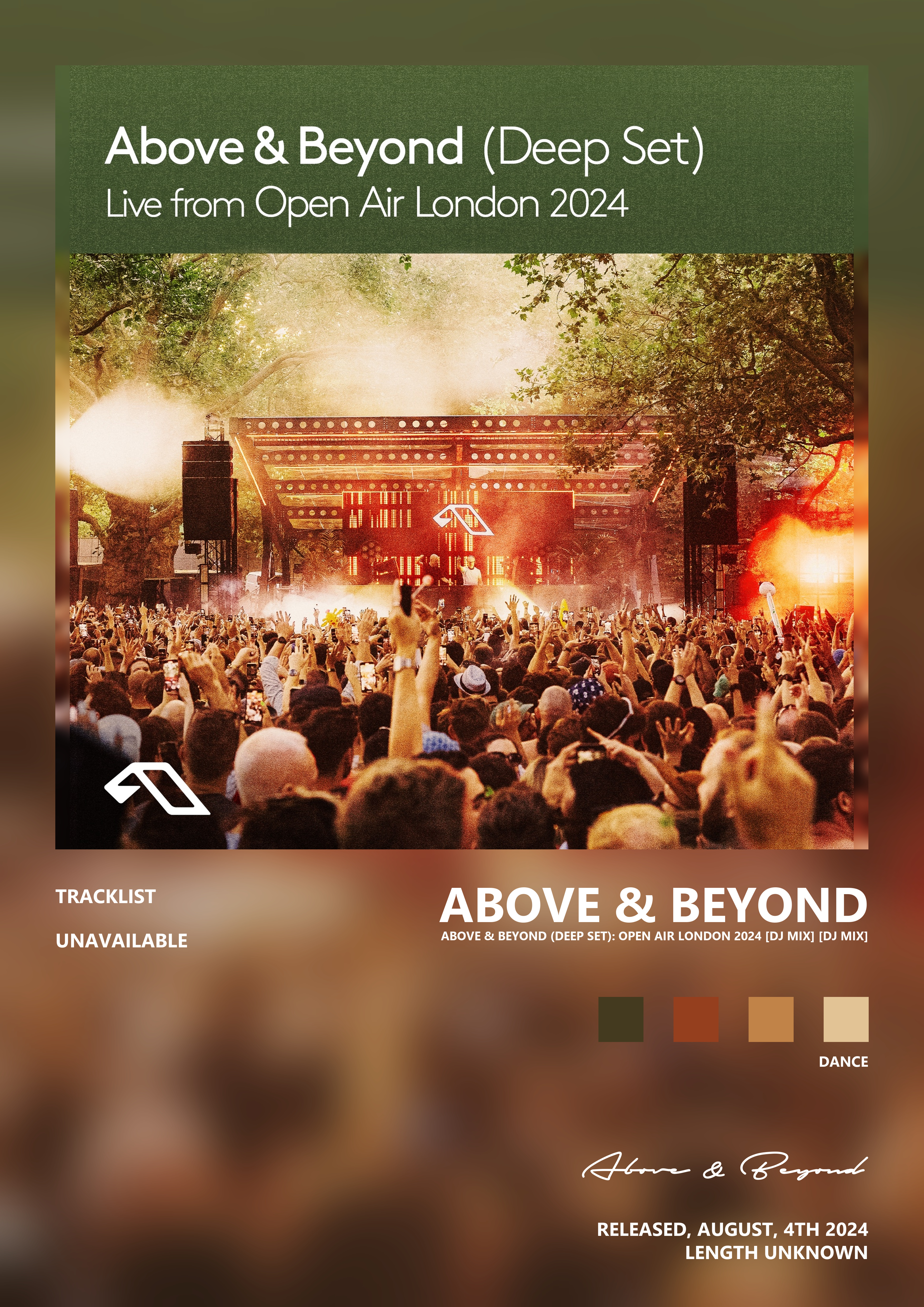 Music poster: Above Beyond - Above Beyond Deep Set Open Air London 2024 DJ Mix DJ Mix